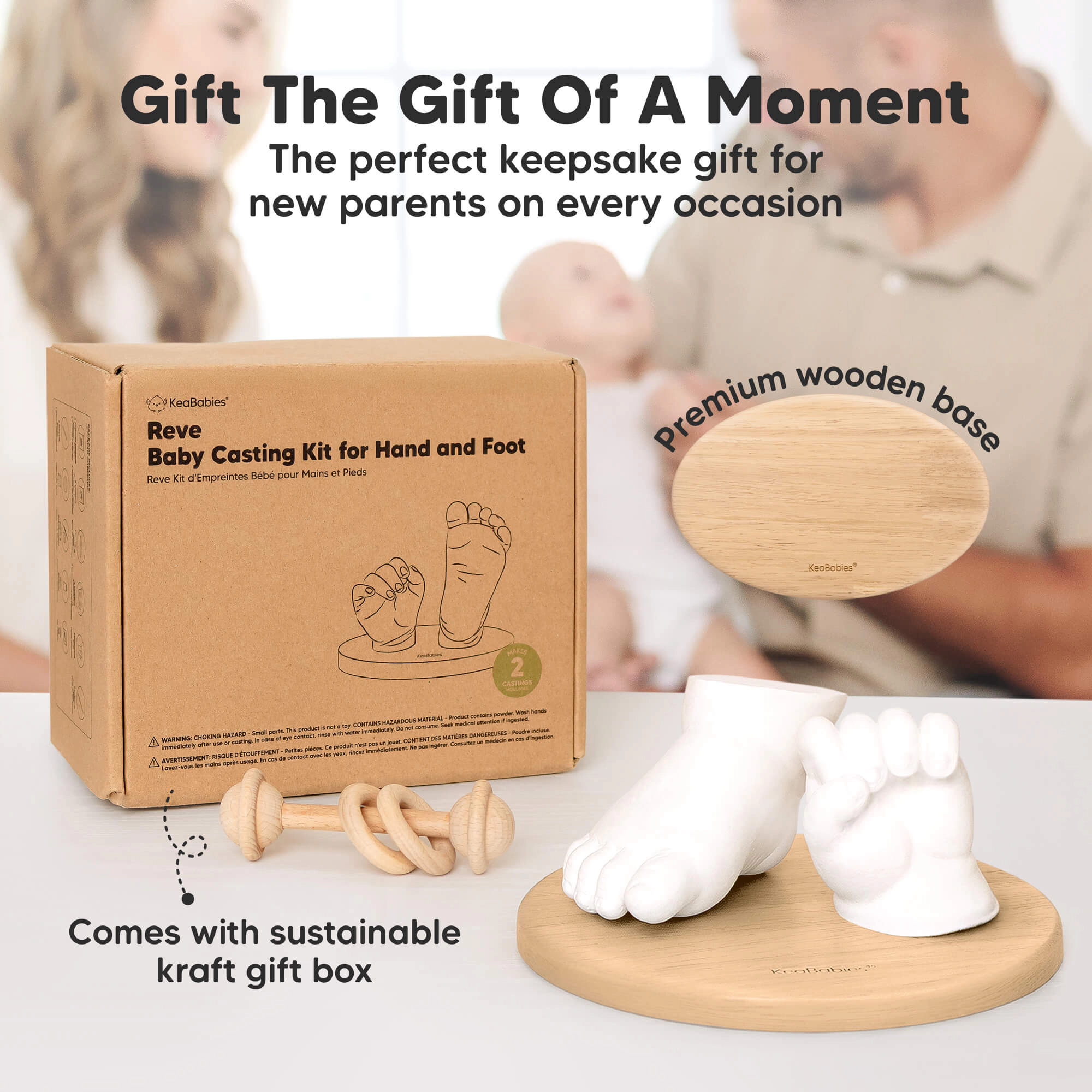 KeaBabies Reve Baby Casting Kit for Hand and Foot