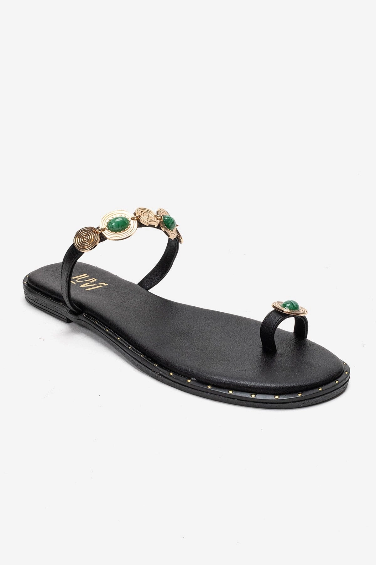 Forever & Always Womens Martinez Leather Thong Sandals