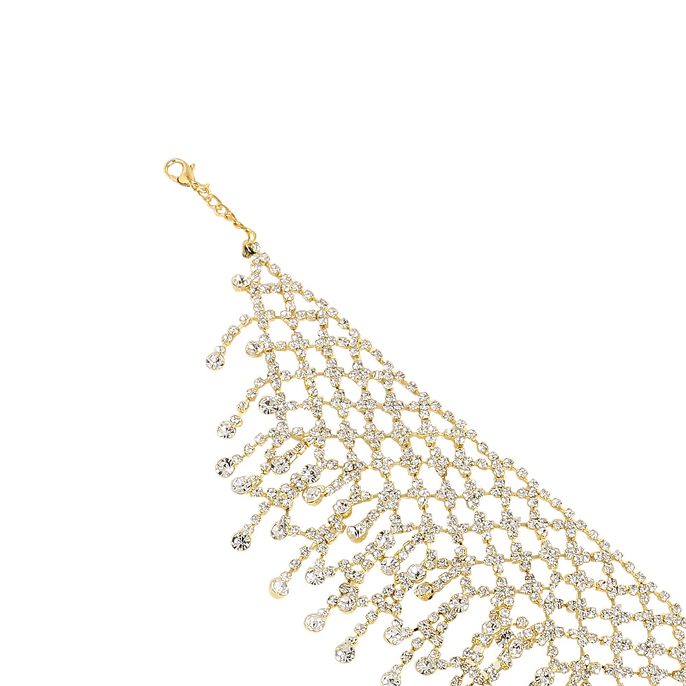 SOHI Women's Crystal Choker Necklace
