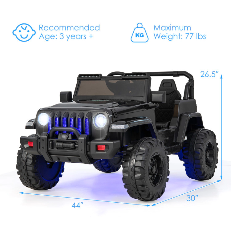 Hivvago 12V Kids Ride-on Jeep Car with 2.4 G Remote Control