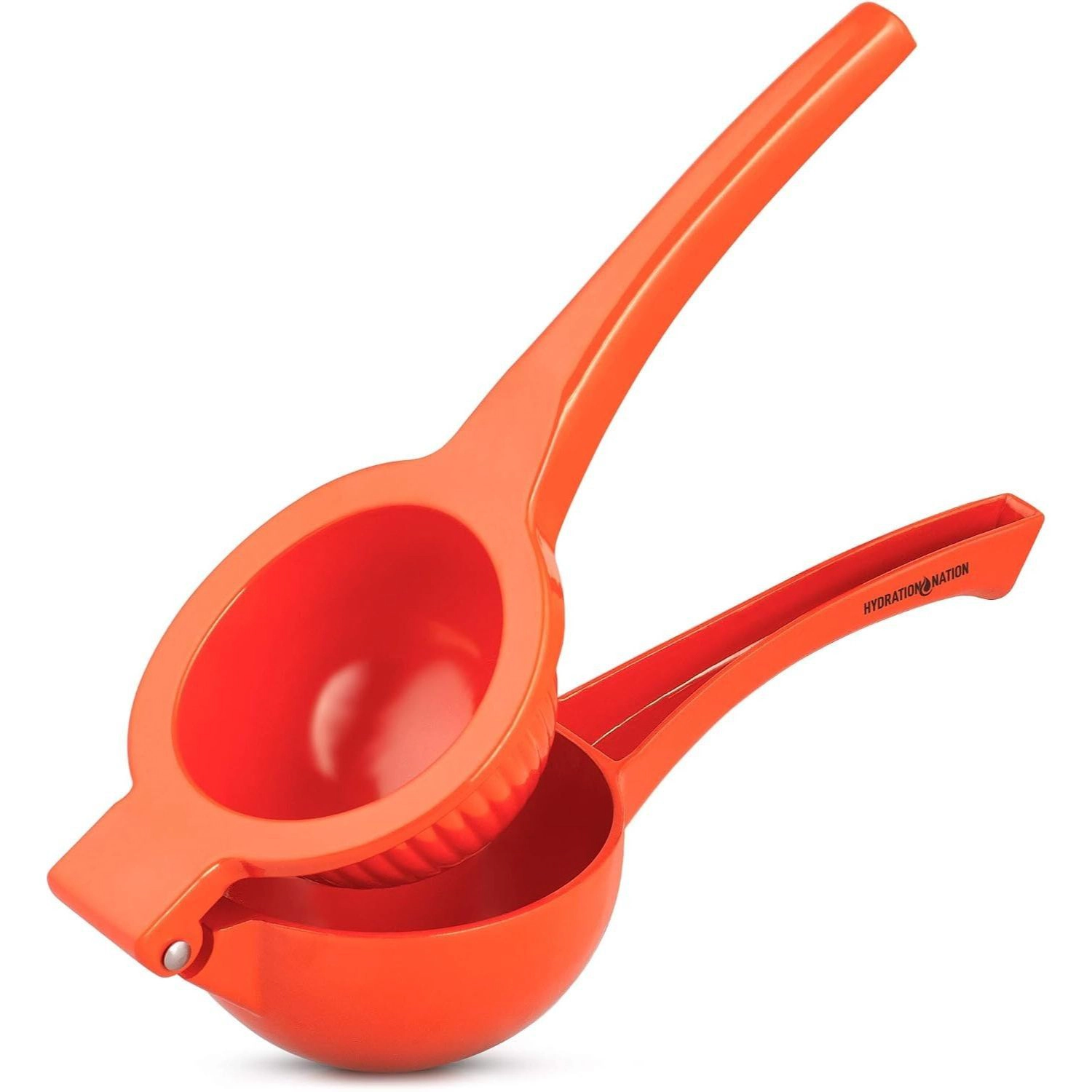 Zulay Kitchen Orange Squeezer - Single Bowl Metal Citrus Juicer Extracts Oranges In Seconds by Hydration Nation