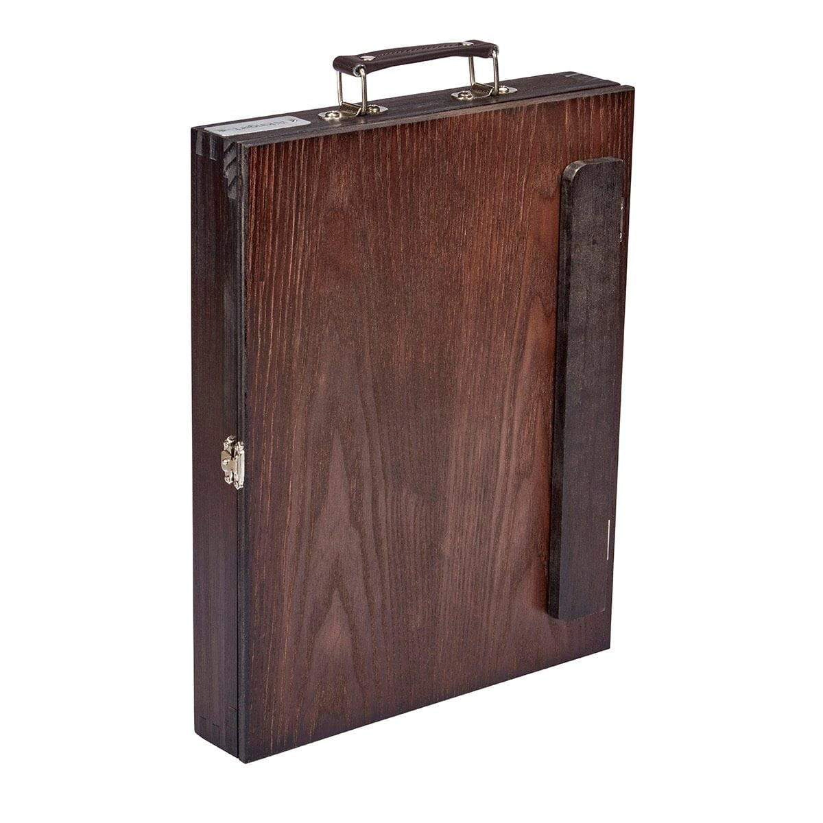 KINGART Wooden Tabletop Easel with Drawer - Fits 11 x 14 Canvas, Espresso Finish