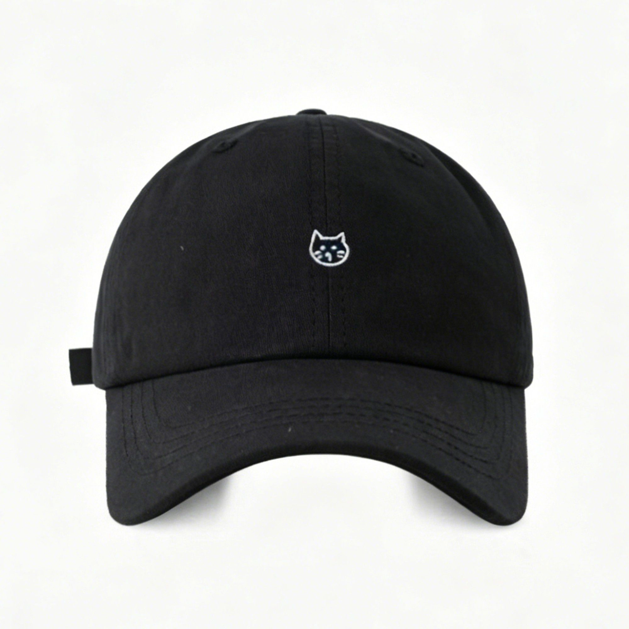 Anna-Kaci Women's Embroidered Cat Face Baseball Cap with Curved Brim and Adjustable Strap