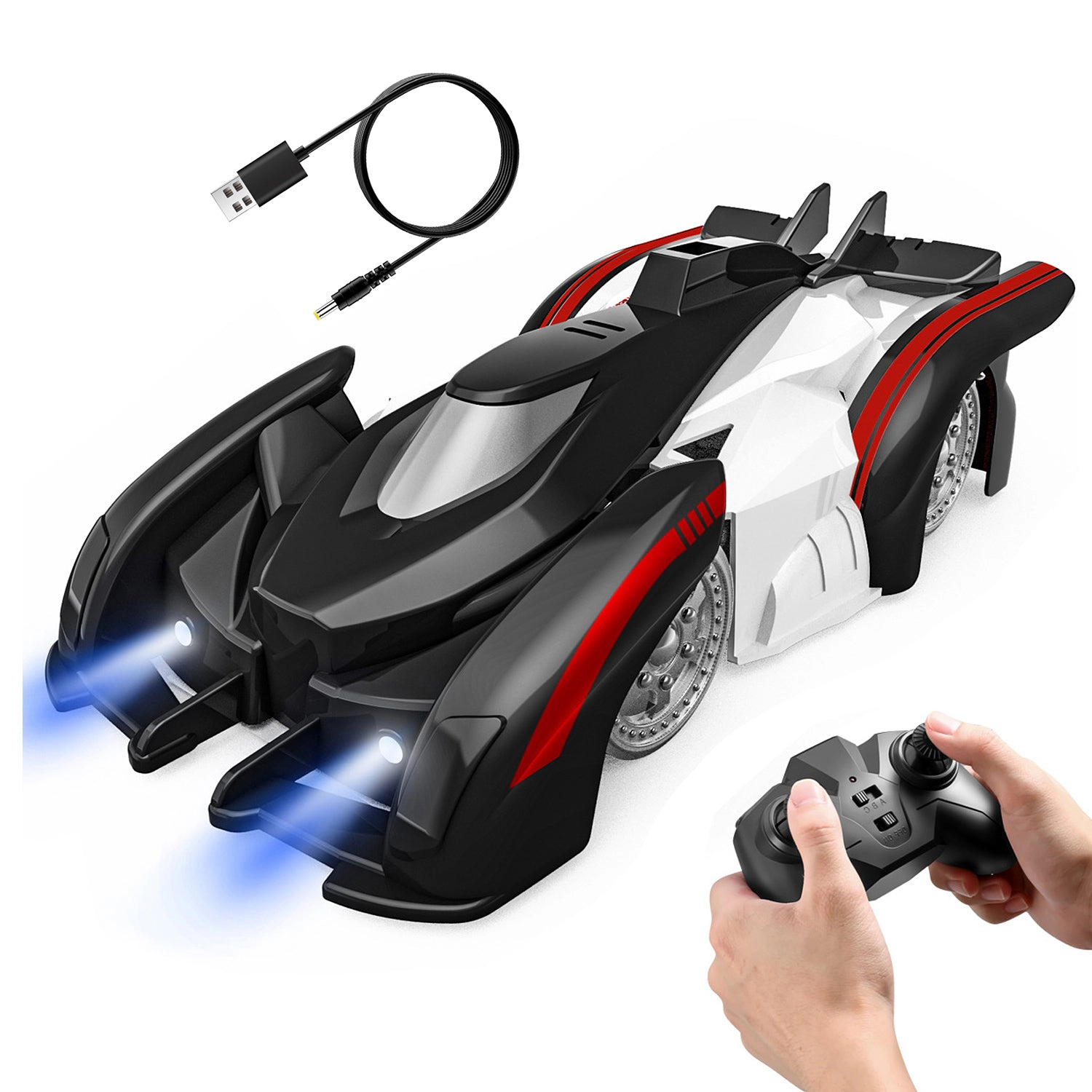 GBruno Wall-Climbing Remote Control Car With Lights