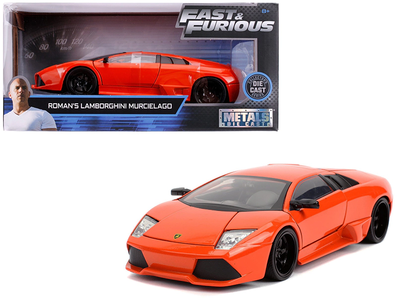 Jada Roman's Lamborghini Murcielago Orange "Fast & Furious" Movie 1/24 Diecast Model Car by Jada