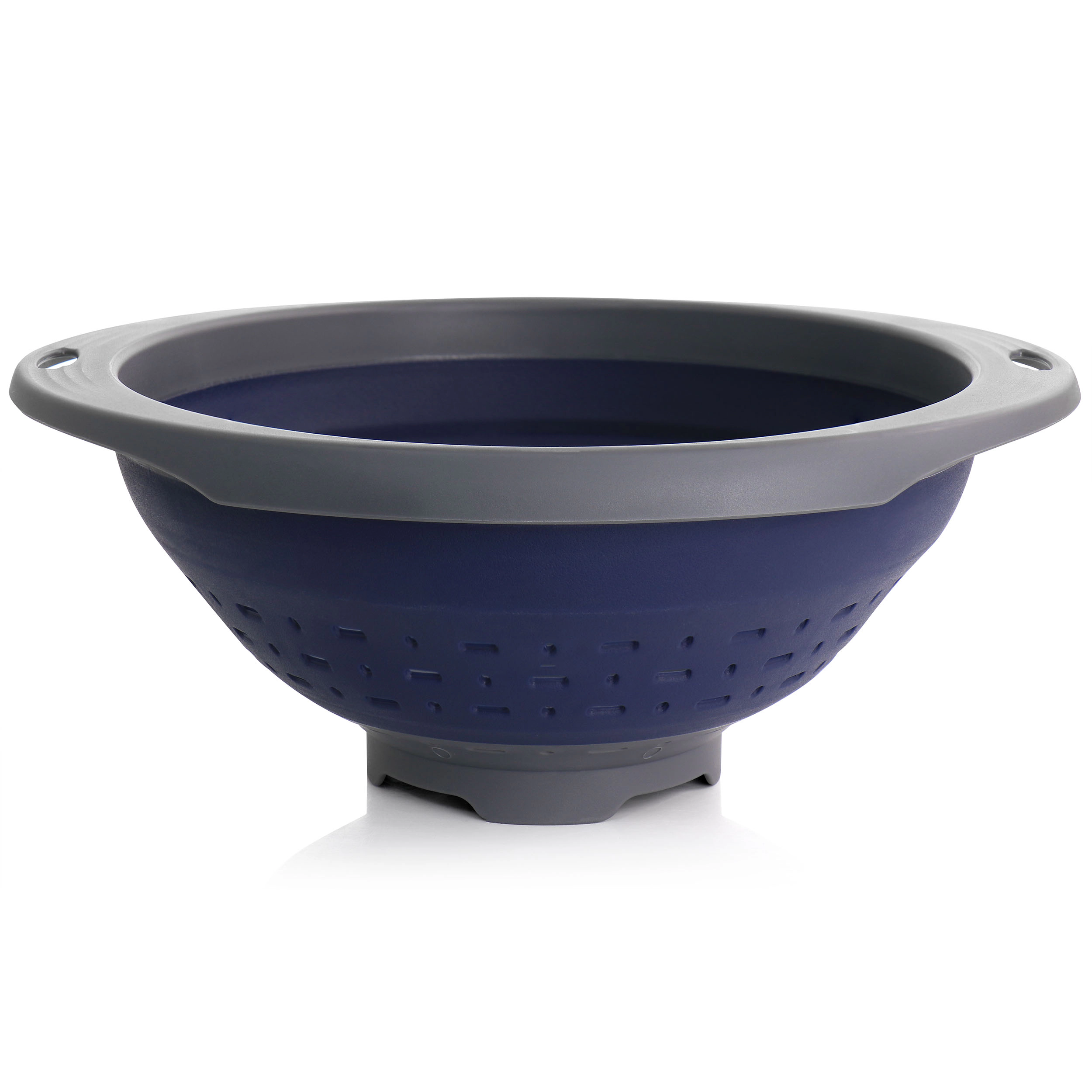 Oster Bluemarine Collapsible Polypropylene Colander in Navy