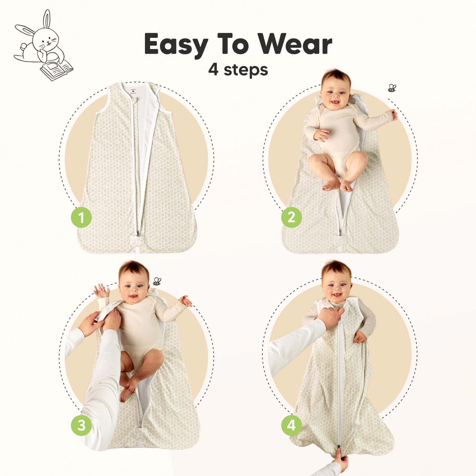KeaBabies 2-Pack Snooze Sleep Sacks