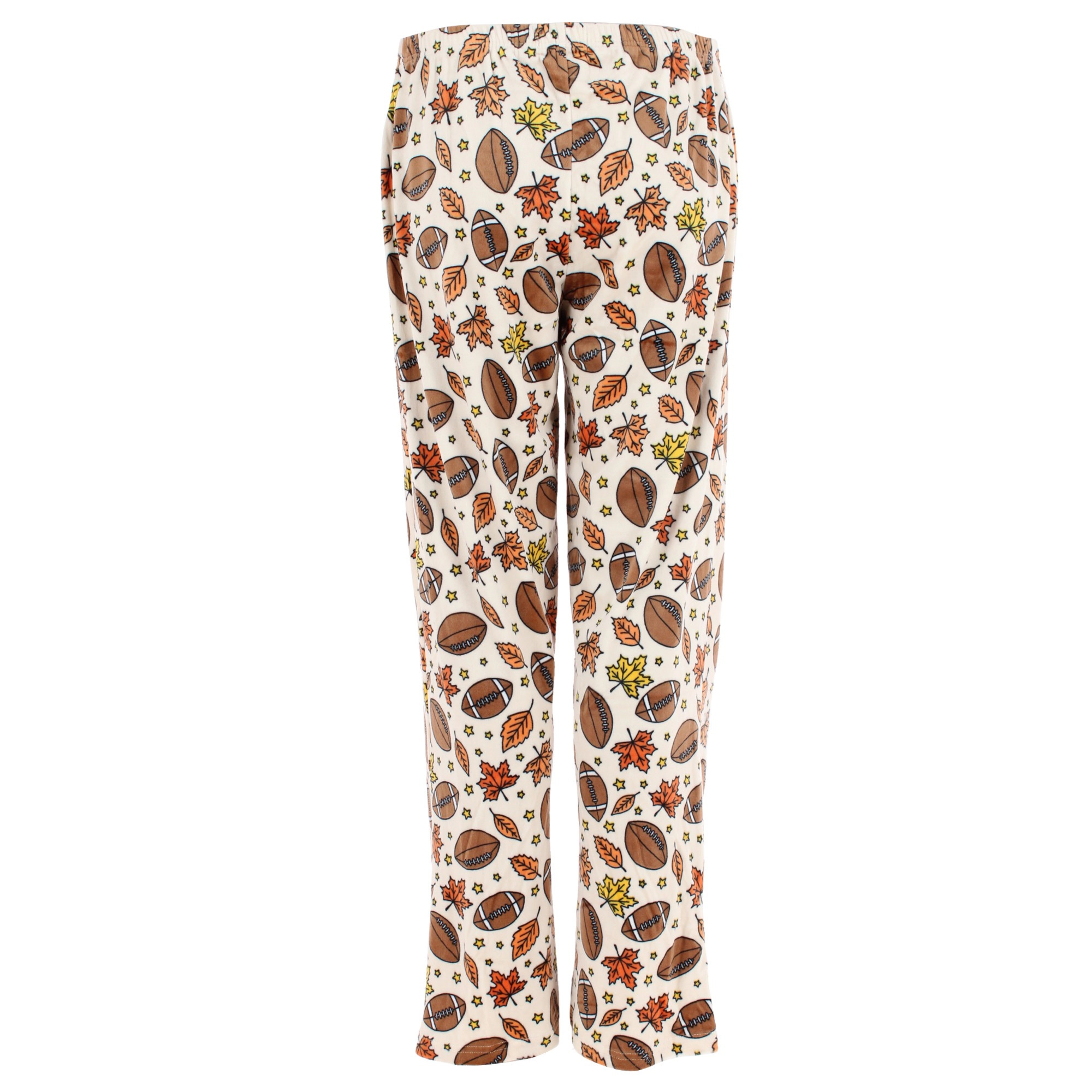 CTM Women's Plush Fall Football Pajama Pants by Weekending