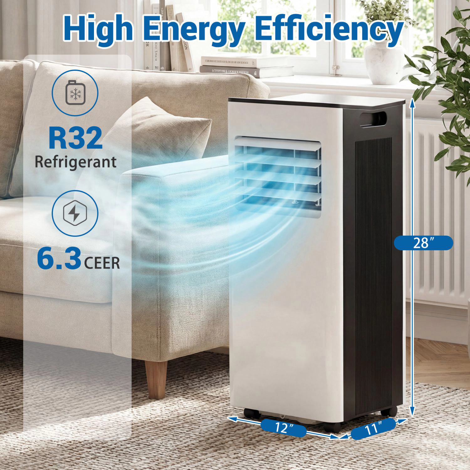 SlickBlue Unisex Portable 8000 BTU Air Conditioner