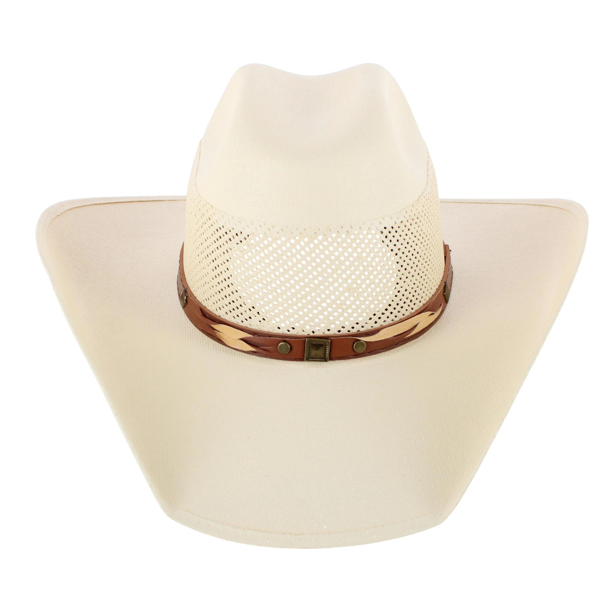 CTM Men's Canvas Cowboy Western Hat