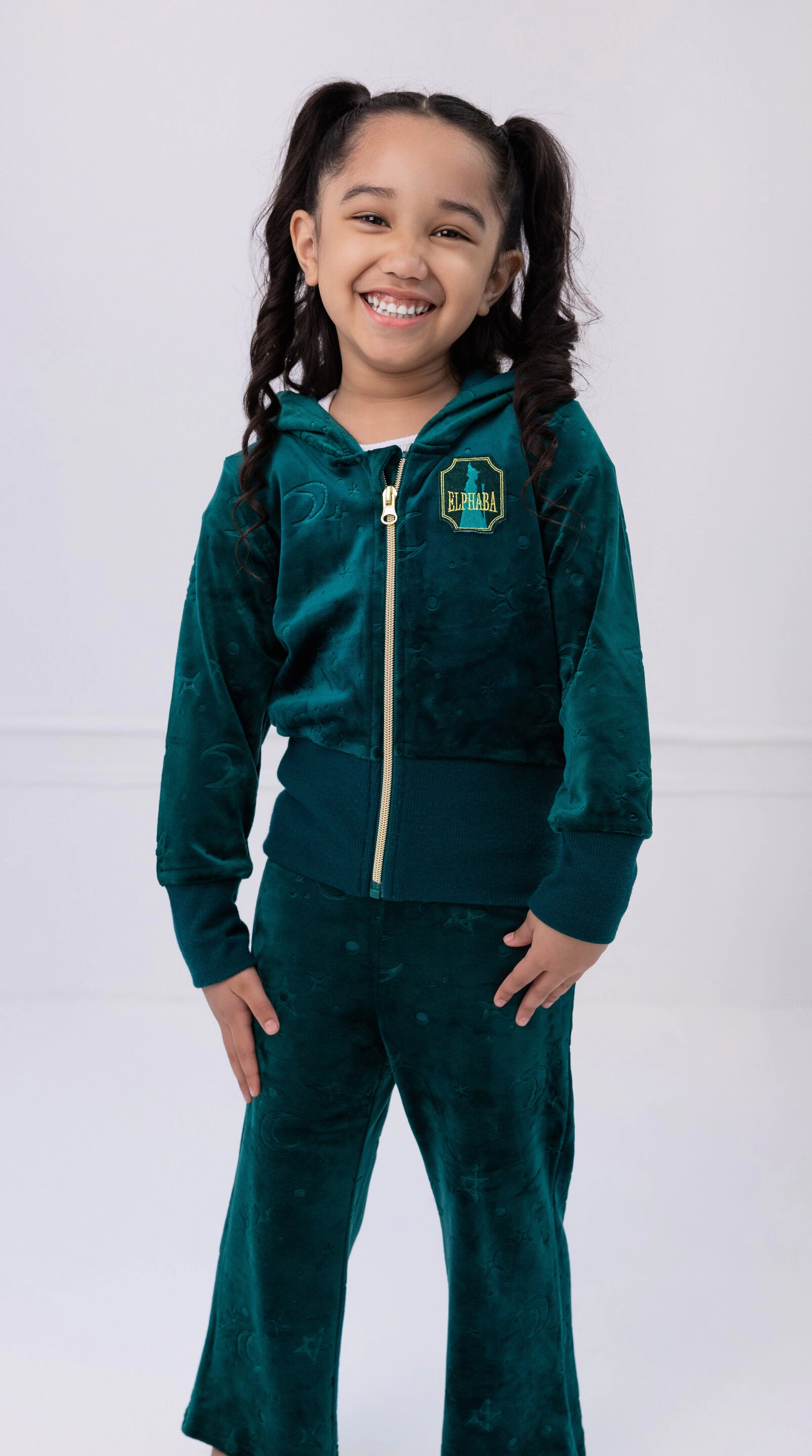 Wicked Girls' Velour 2-Piece Hoodie and Pants Set