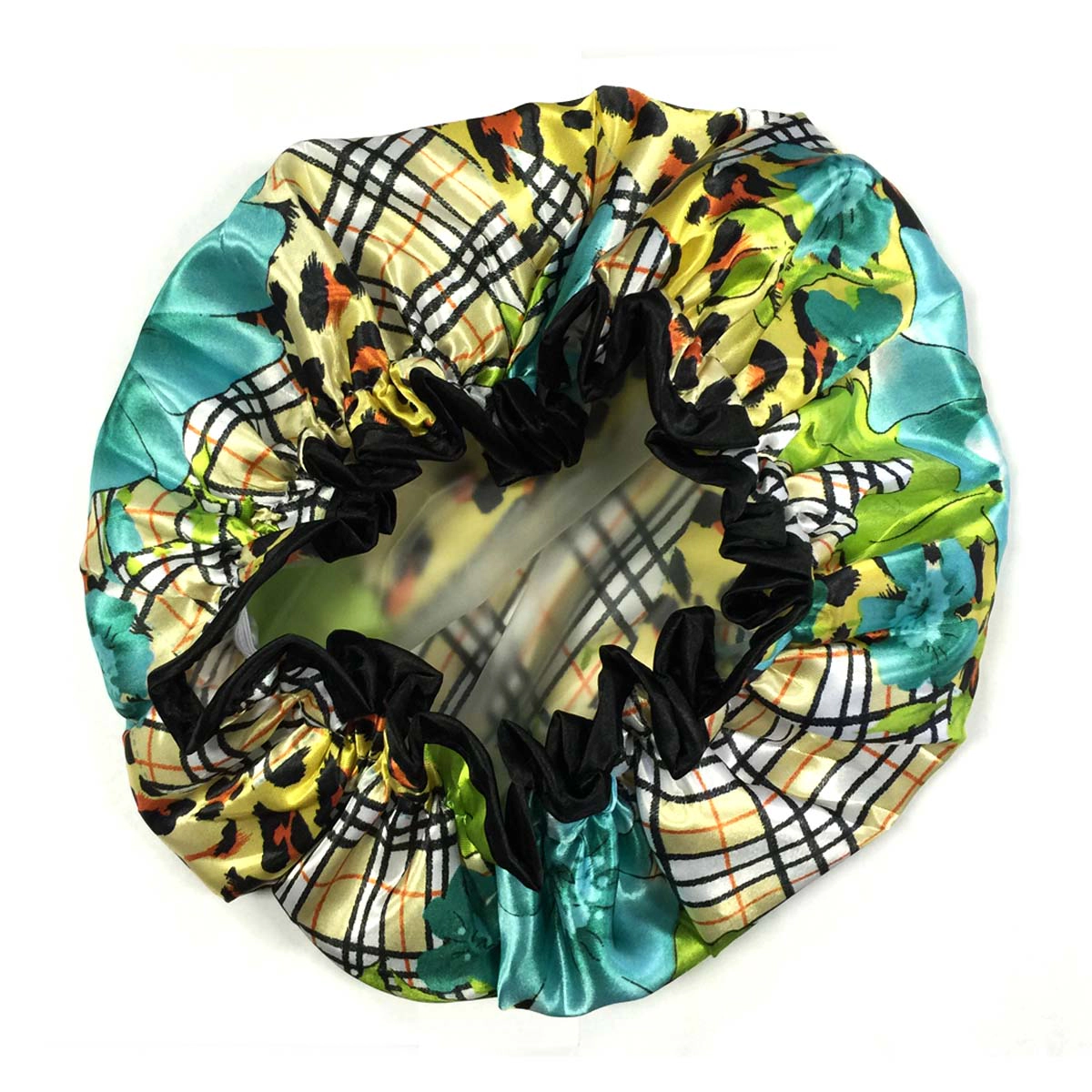Wrapables Women's Trendy Satin Shower Cap