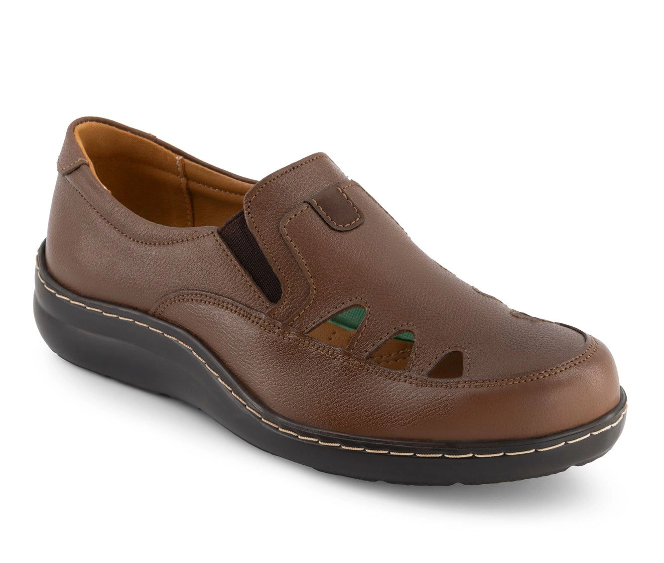Andrea Womens Comfort Leather Loafers