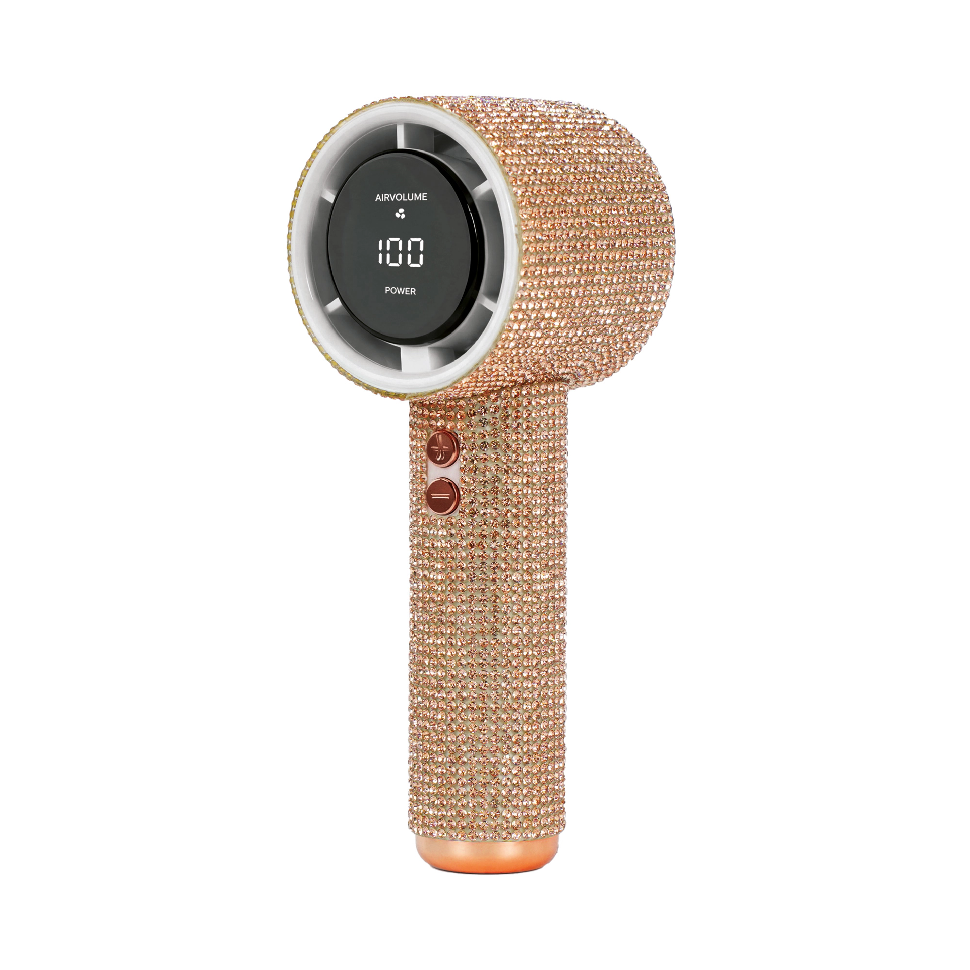 Pursonic Rechargeable Makeup & Skincare Fan with 100-Speed Digital Control