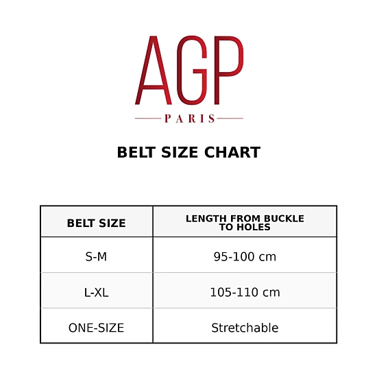AGP PARIS Brown Round Buckle Women's Belt