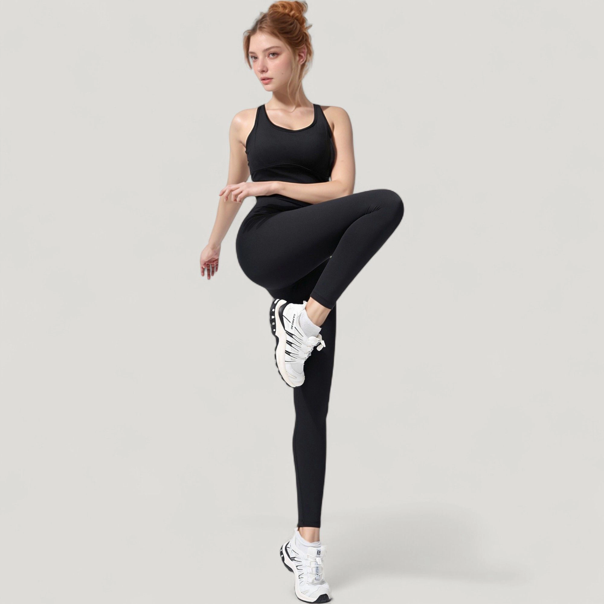 Anna-Kaci Active Women's High Waist Full Length Seamless Leggings with Contoured Fit