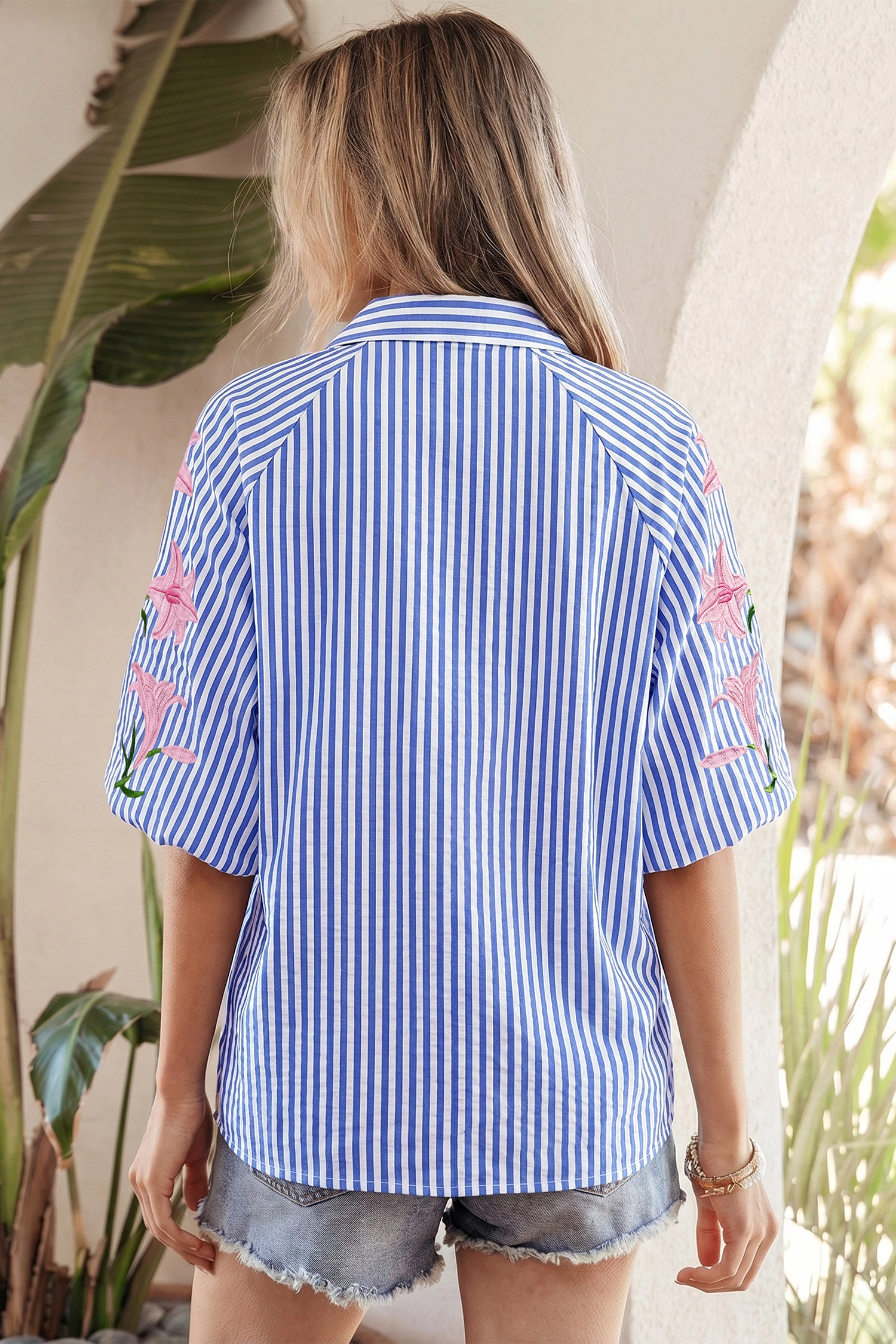 Threaded Pear Women's Promise Puff Sleeve Down Shirt