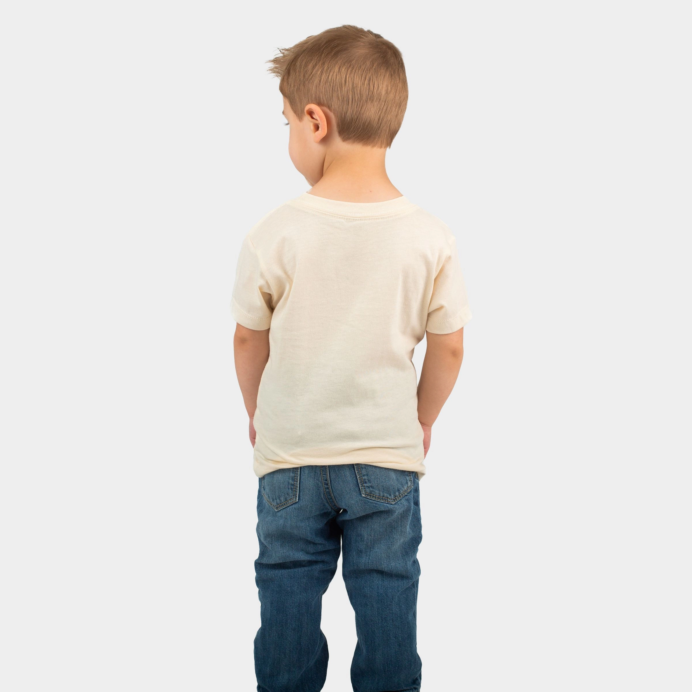 - Toddler Short Sleeve Graphic T-Shirt Bruh We Back Crocodile