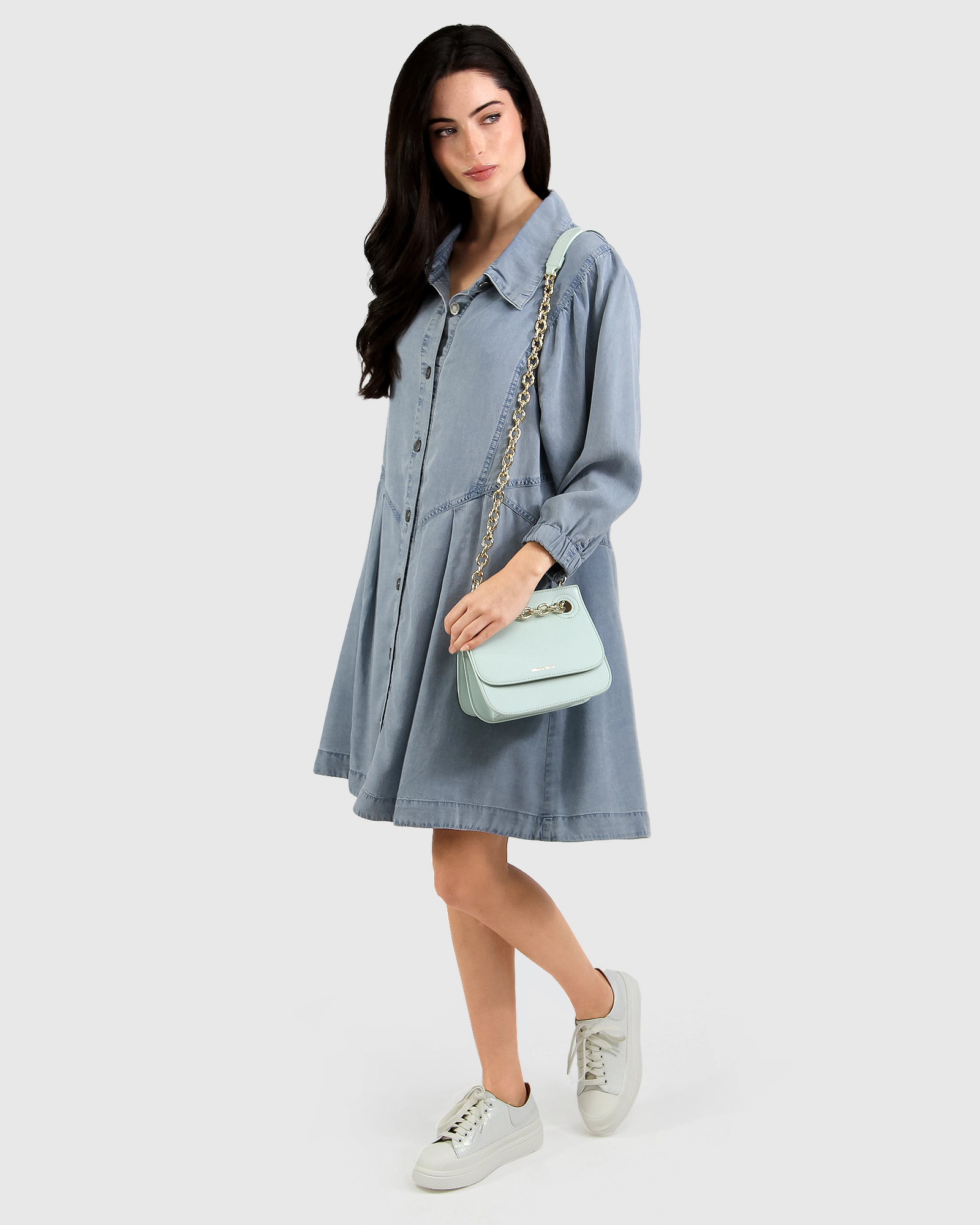 Belle & Bloom Supercut Denim Dress