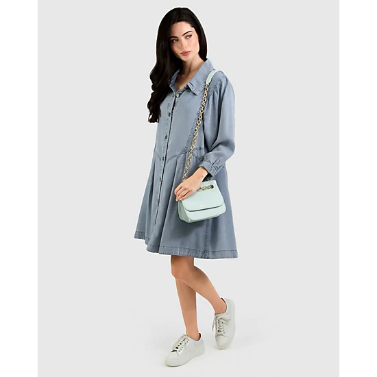 Belle & Bloom Supercut Denim Dress