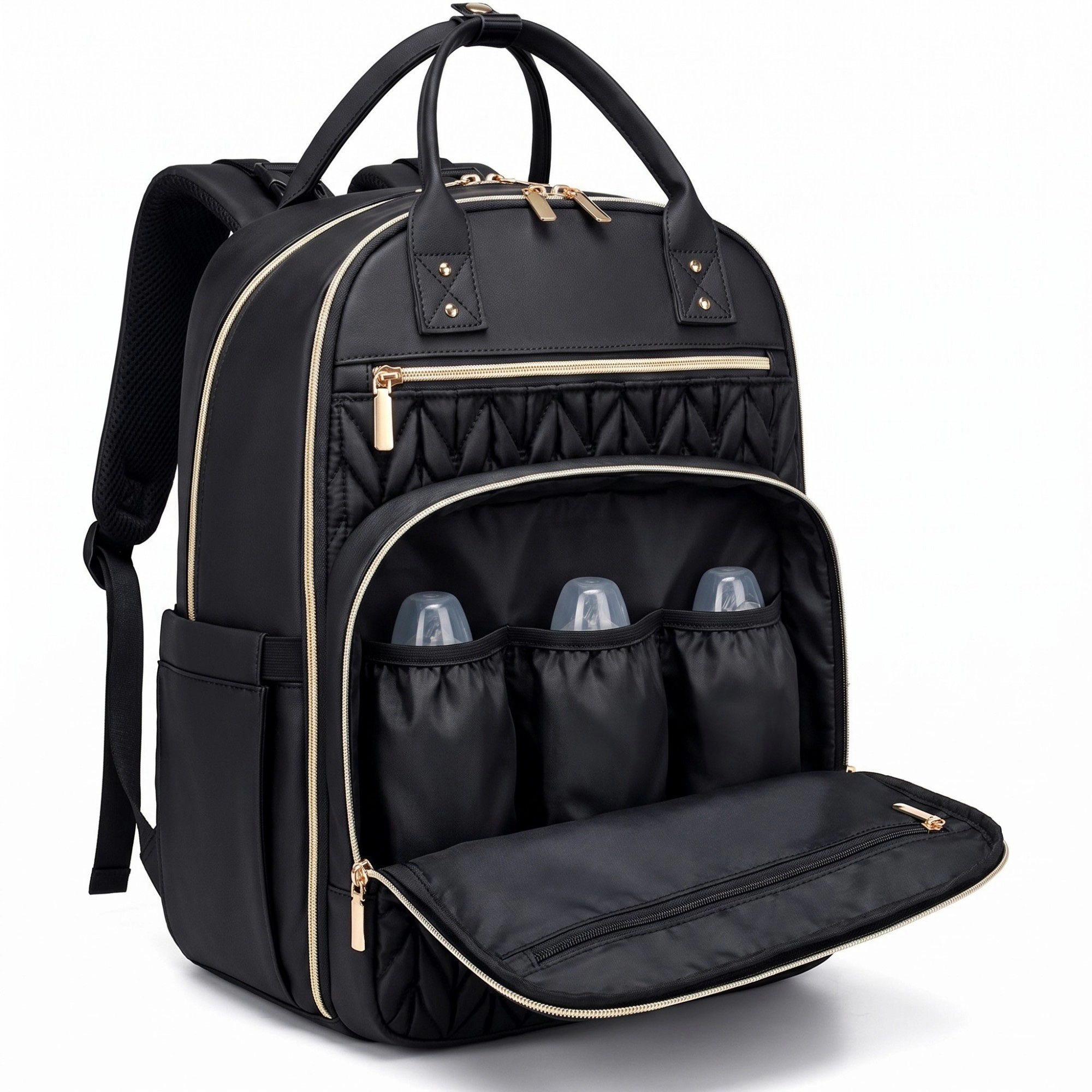 Alilang Women's Diaper Bag Backpack with Changing Pad Multi Pocket Stroller Strap Capacity Organizer 12x9x16.7