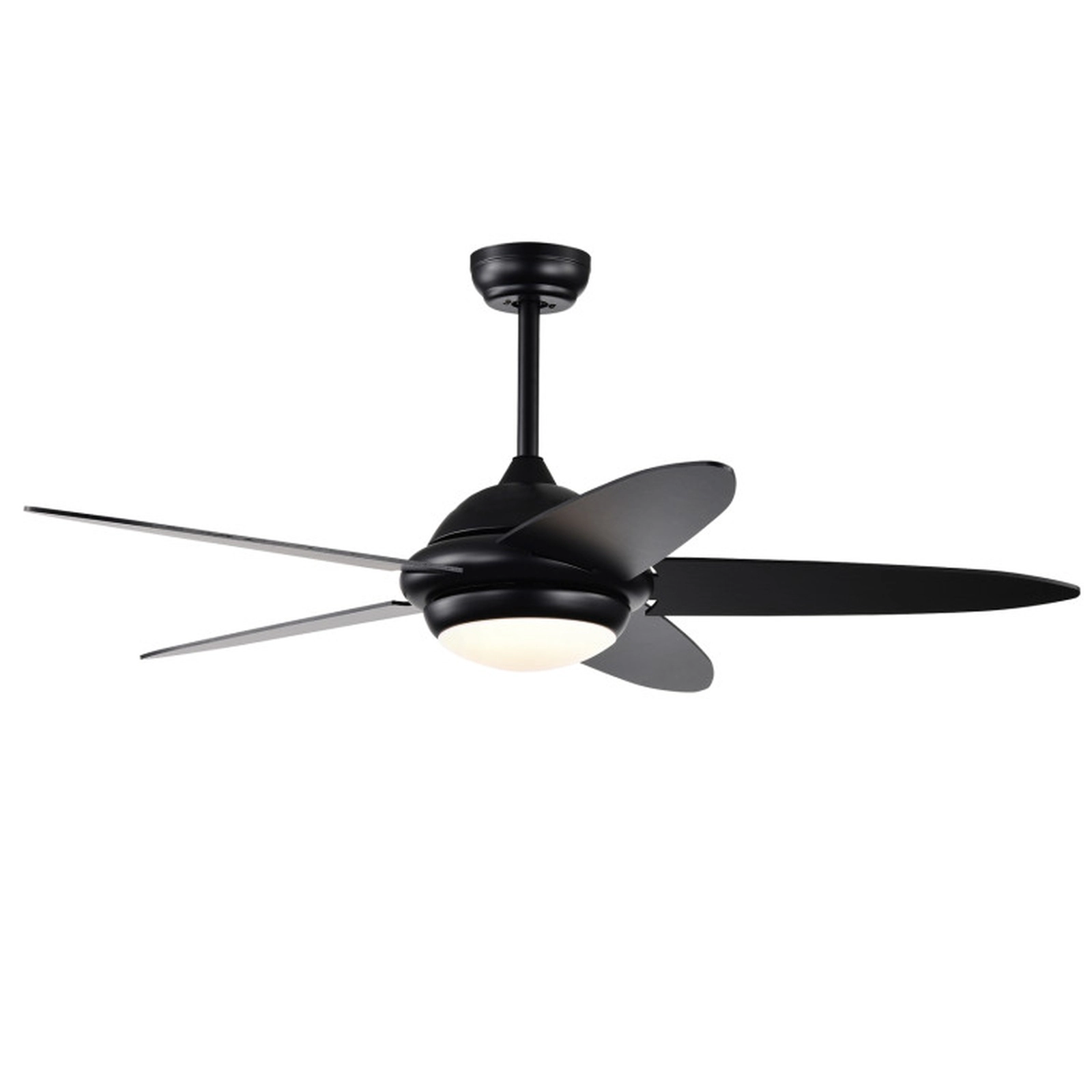 SUGIFT 52-in 3-Speed Reversible Ceiling Fan with LED Lights and 3 Lighting Colors 22W 5-Blade Black/Silver/White