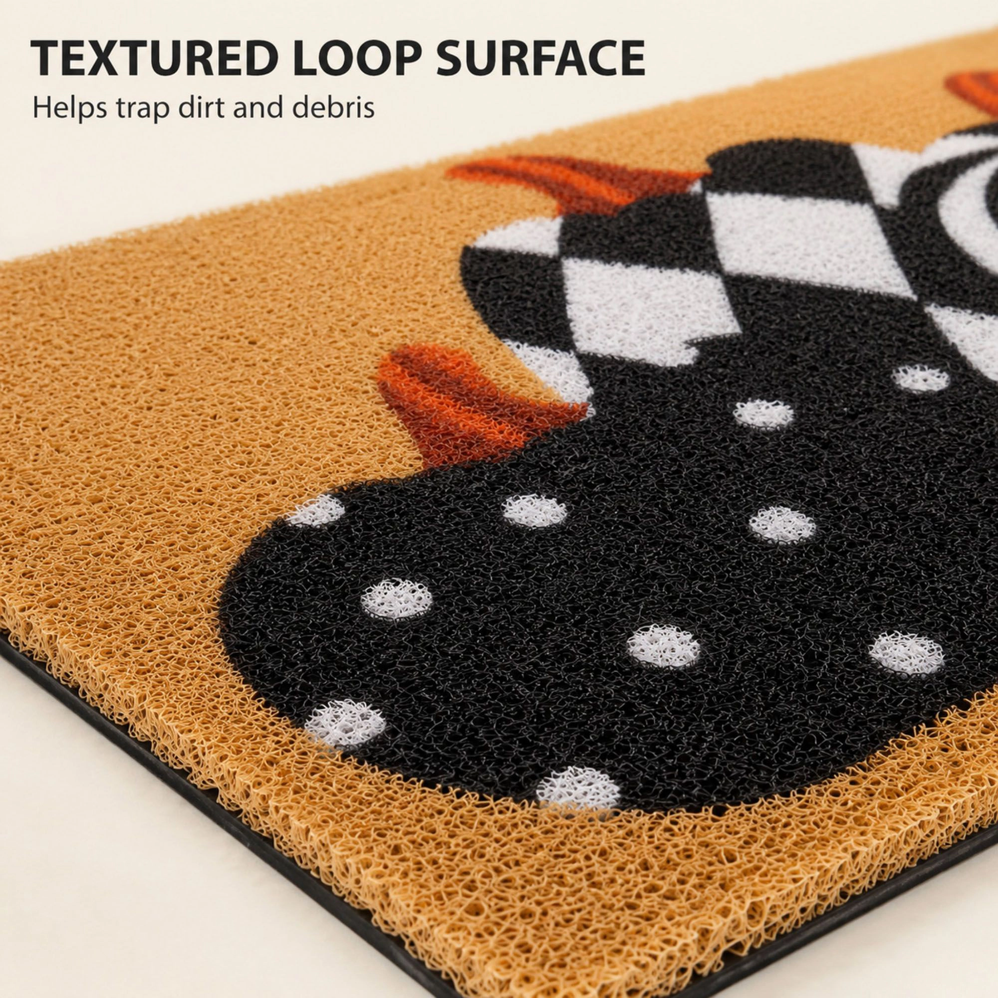 Alilang Halloween Pumpkin Nonslip Indoor Outdoor Entryway Doormat 15.7 x 23.6 in