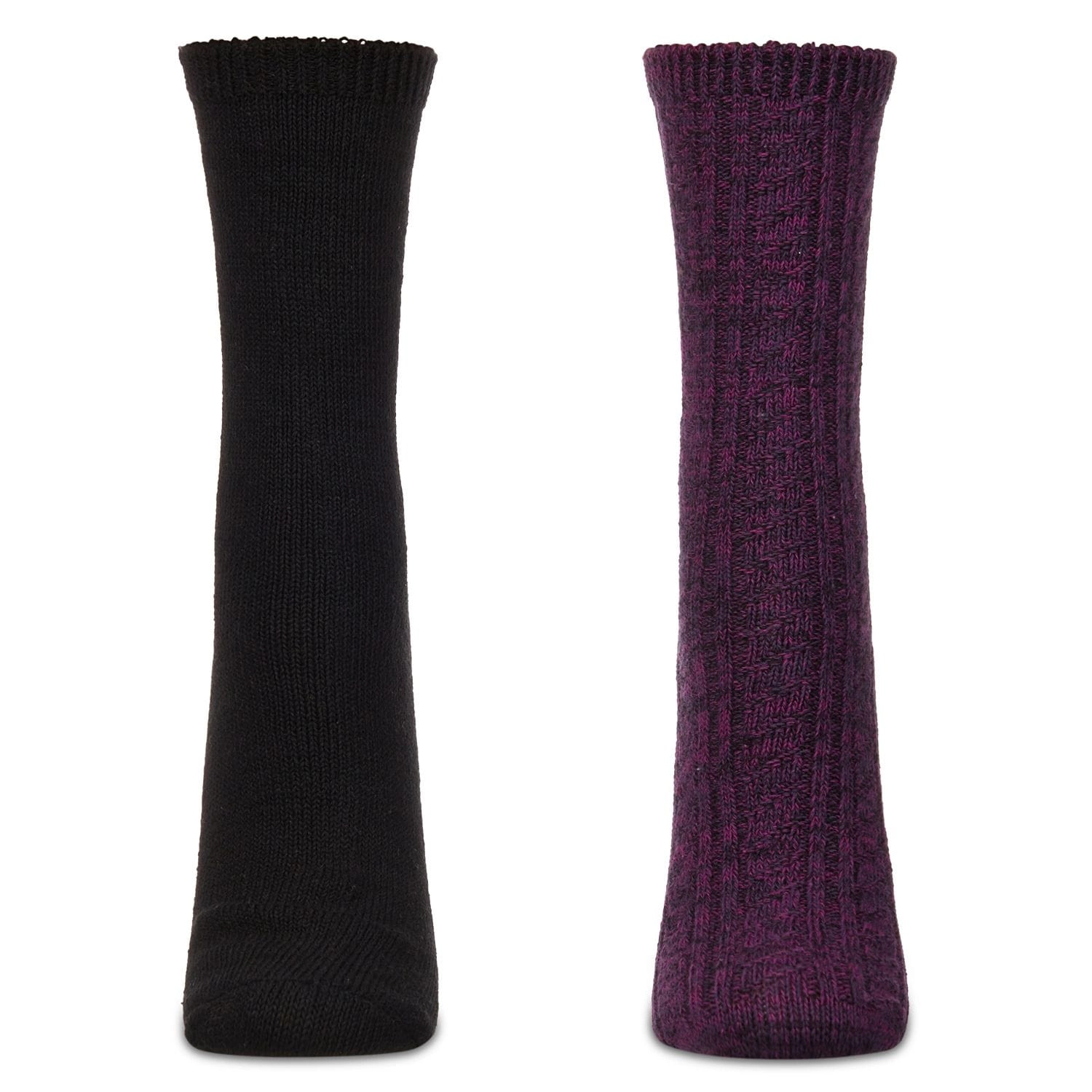 MeMoi Women's 2 Pair Pack Waterfall Crew Socks