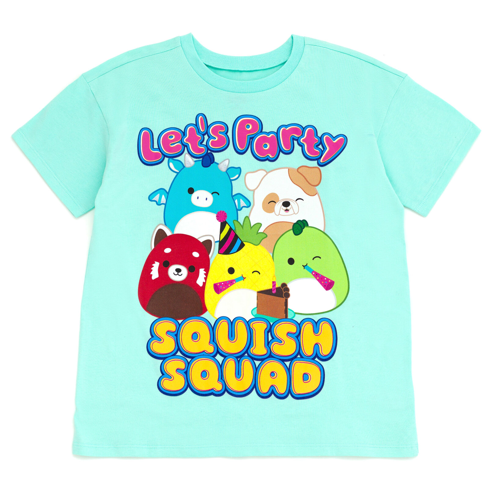 Squishmallows Girls' Birthday Short Sleeve T-Shirt