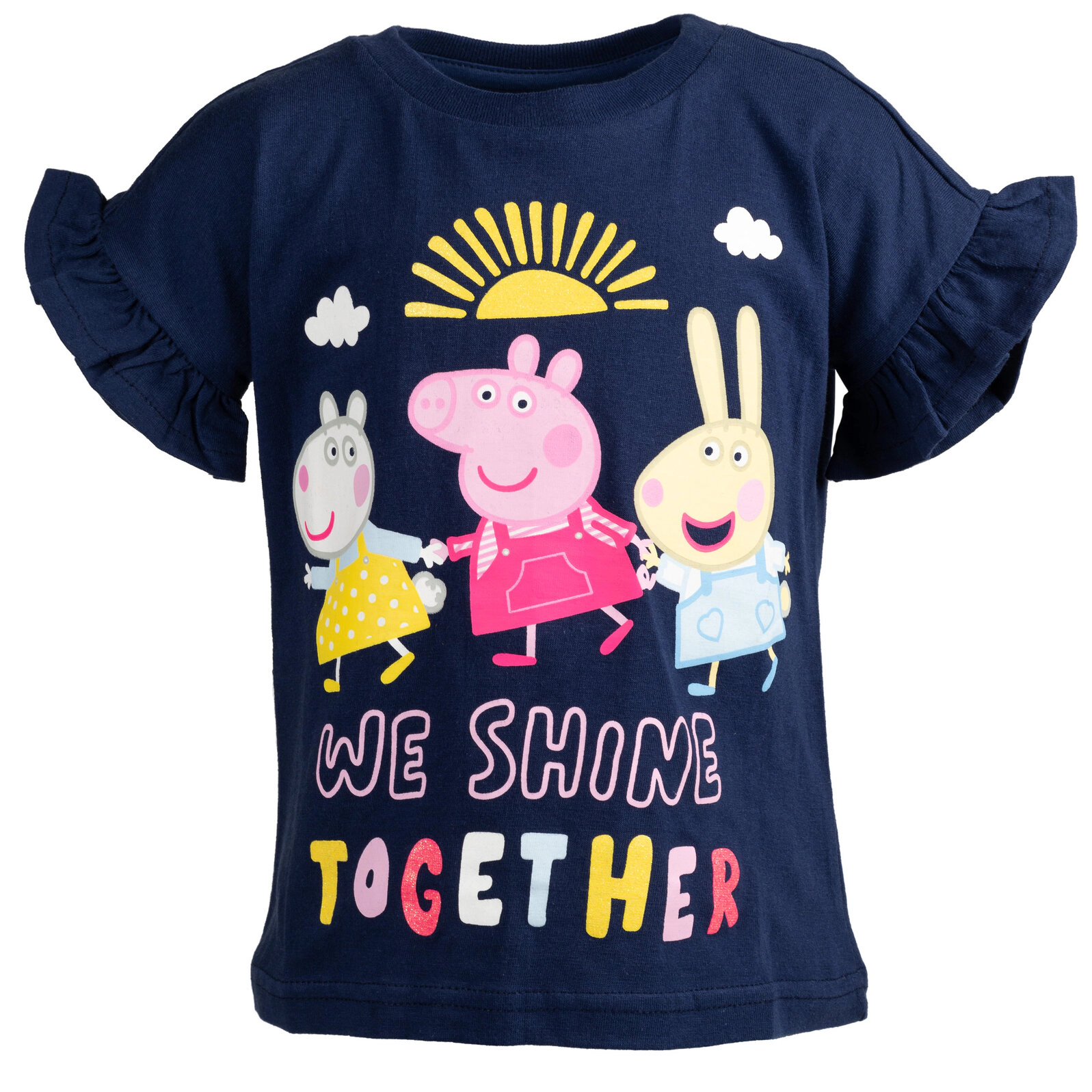 Peppa Pig Girls' Glitter 2-Pack T-Shirts