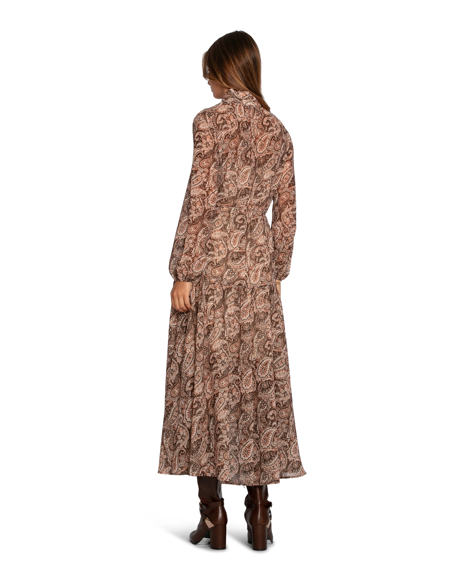 Belle & Bloom Waterfall Printed Maxi Dress