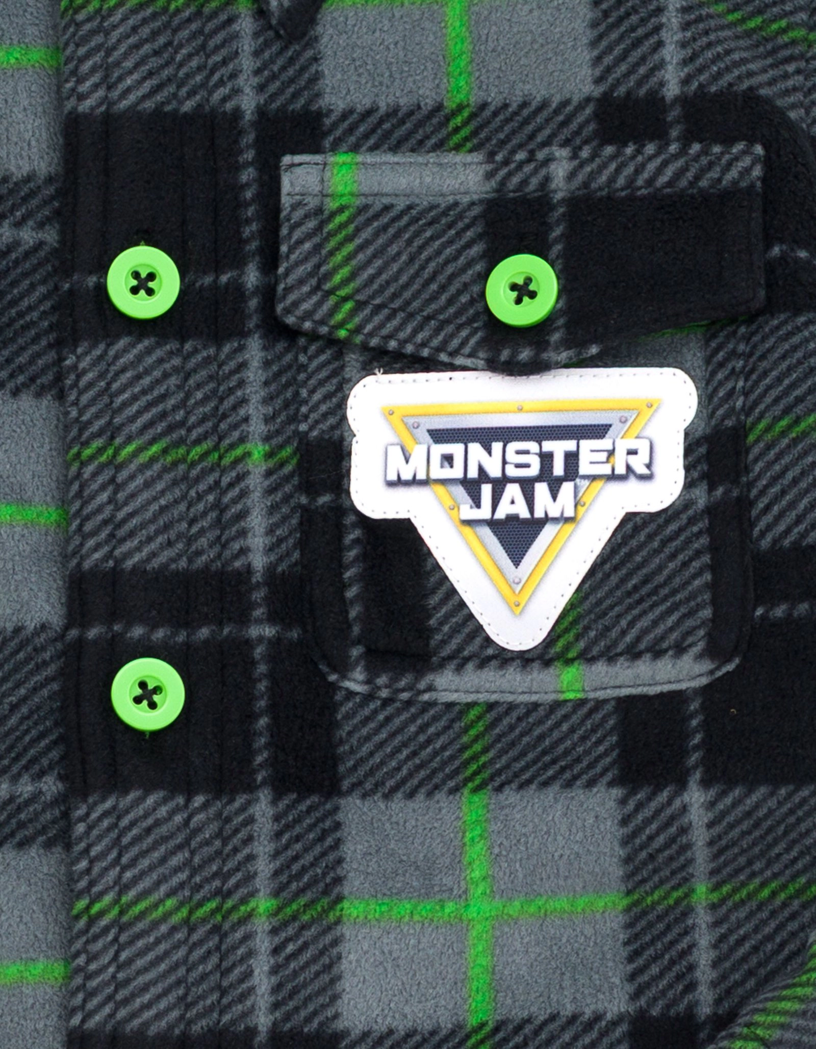 Monster Jam Grave Digger Boys' Button Front Shacket