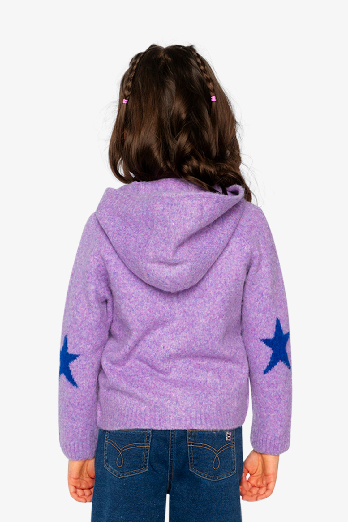 Deux par Girls Hooded Knitted Cardigan