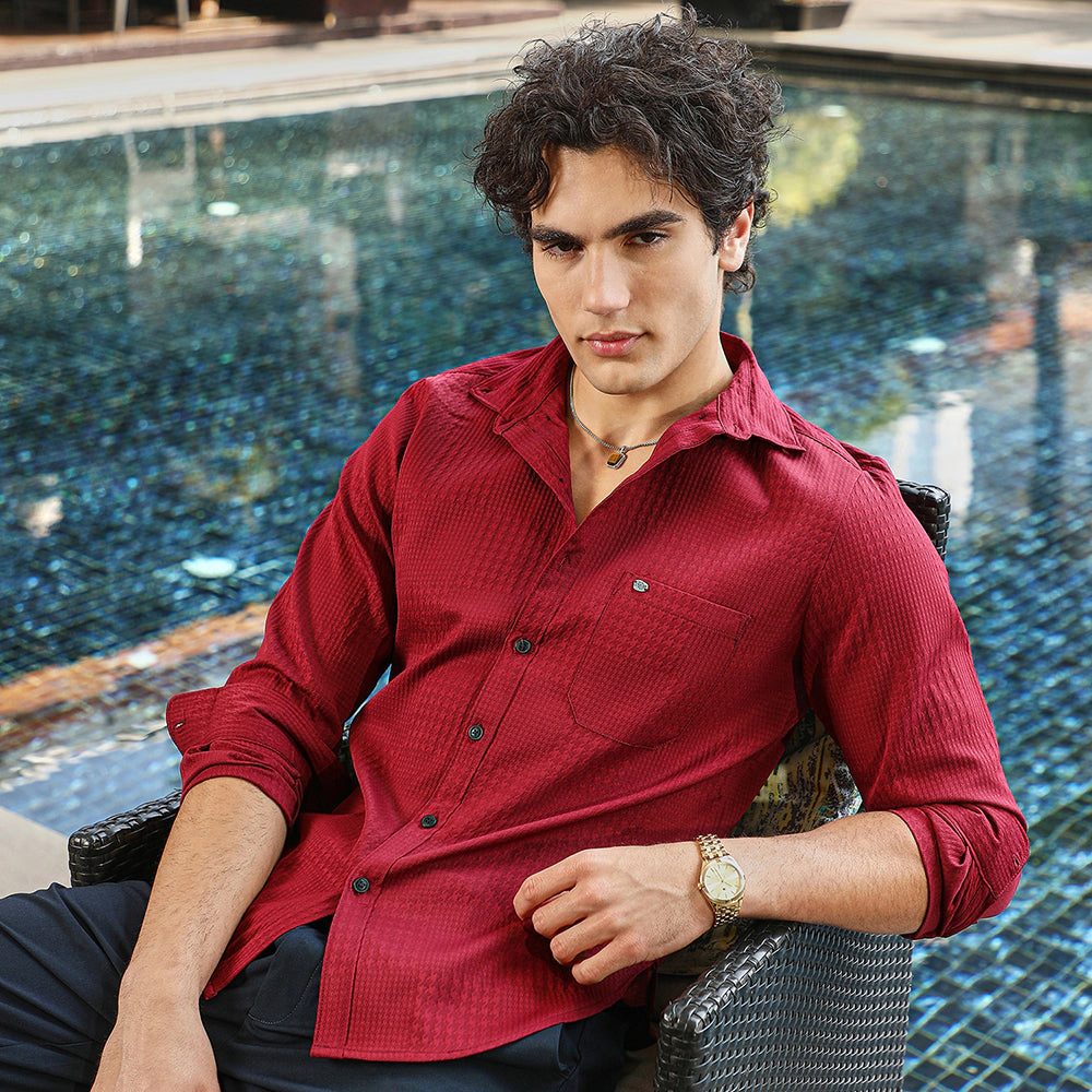 Houndstooth-Tactile Shirt
