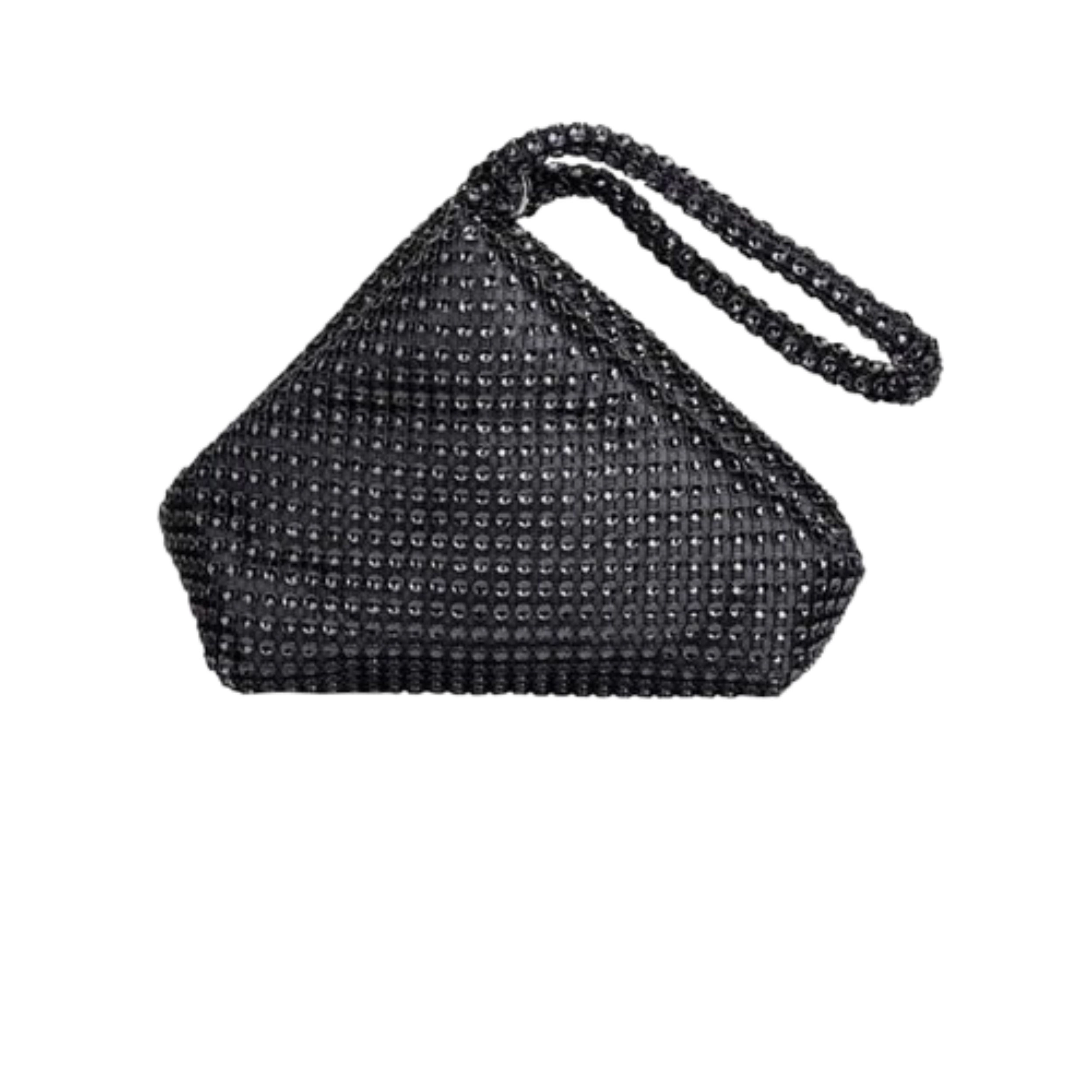 Home Collection Women’s Rhinestone Triangle Clutch Evening Wristlet Purse