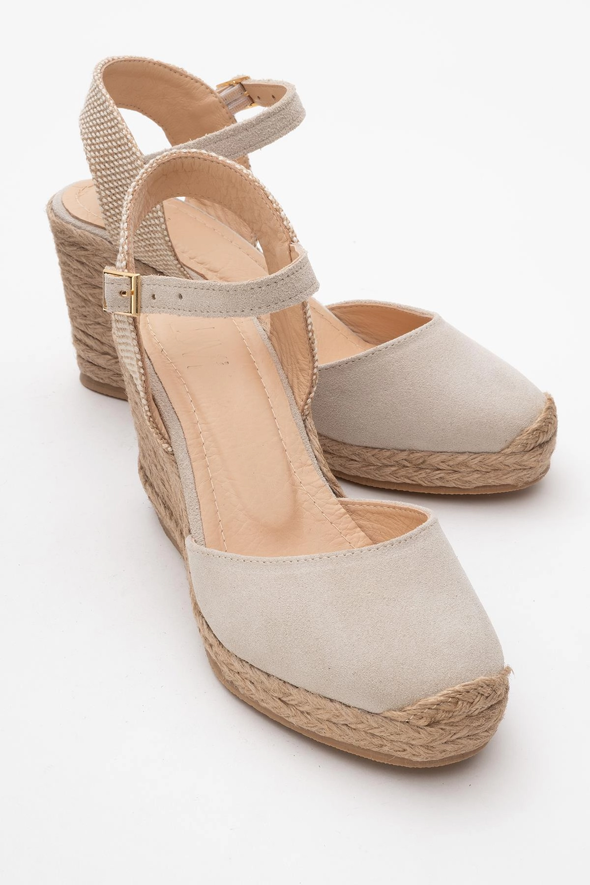 Forever & Always Womens Sinta Suede Leather Platform Espadrille
