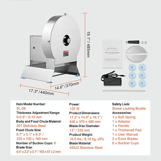 HONGGE Electric Vegetable Slicer Food Cutter