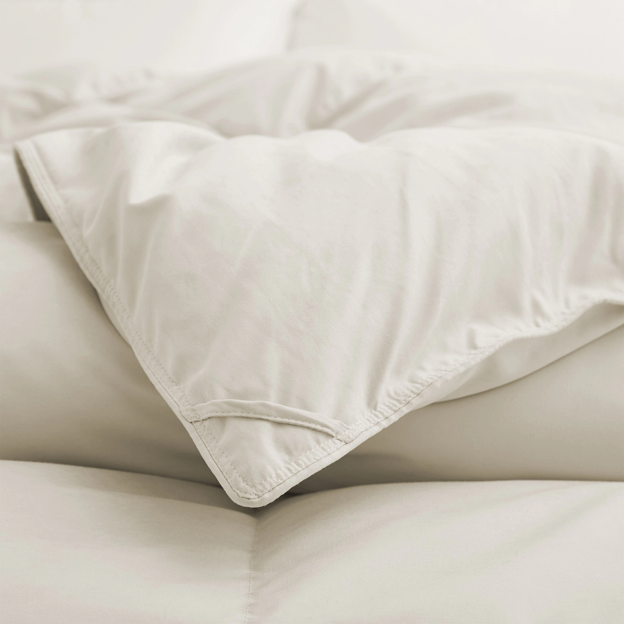 PEACENEST Goose Feather Fiber Comforter All Season Soft Duvet Insert