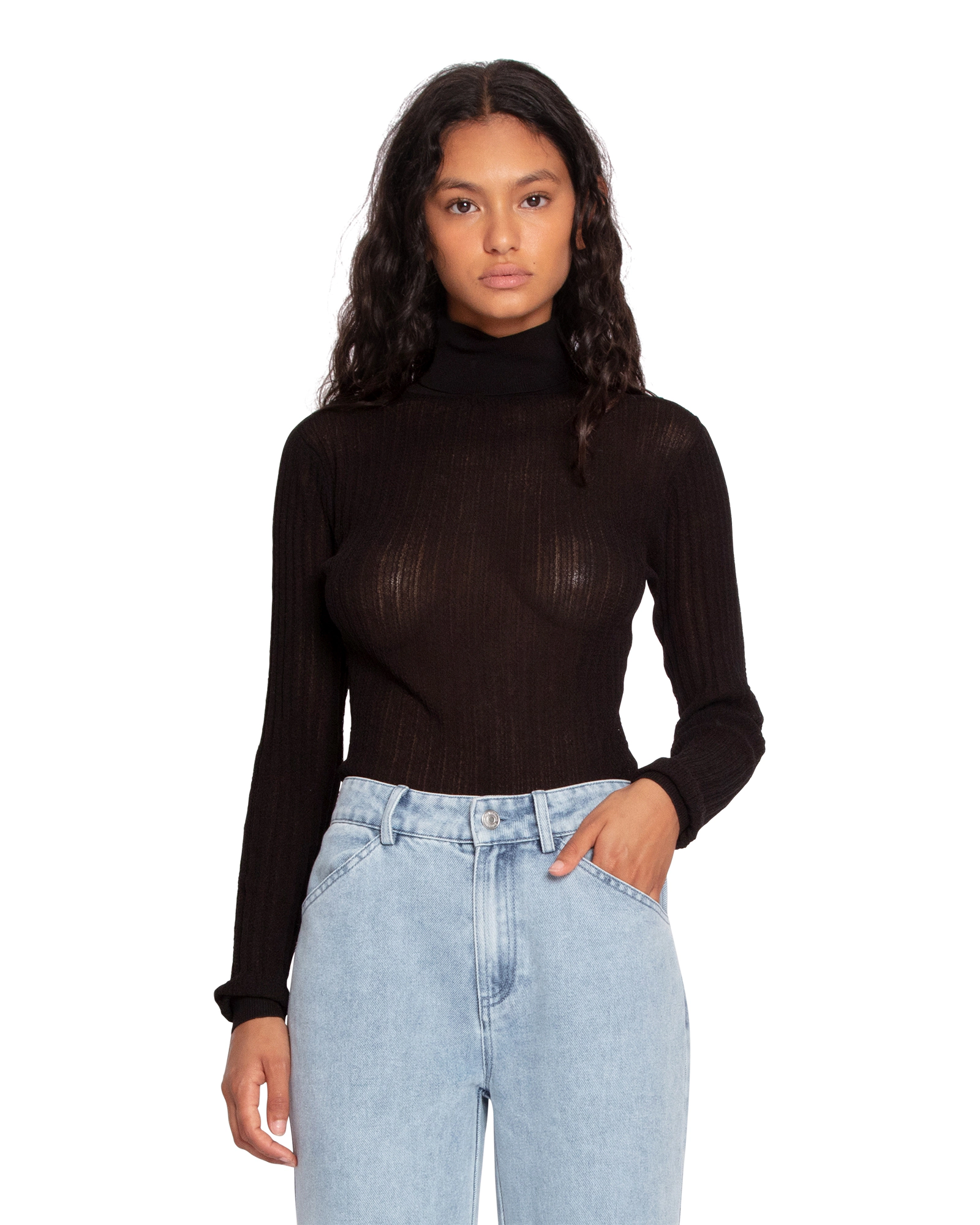 Belle & Bloom Womens Brooklyn Knitted Turtleneck