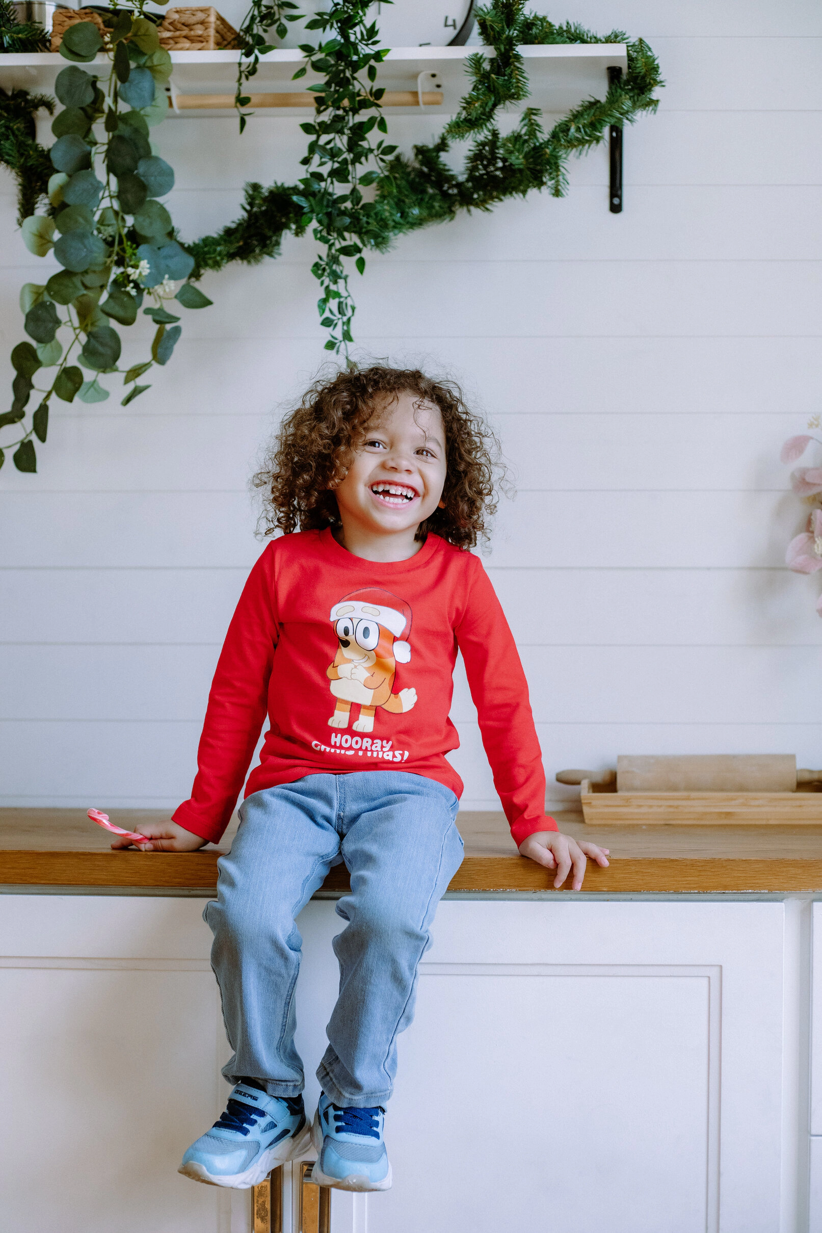 Bluey Matching Family Christmas Long Sleeve Tee