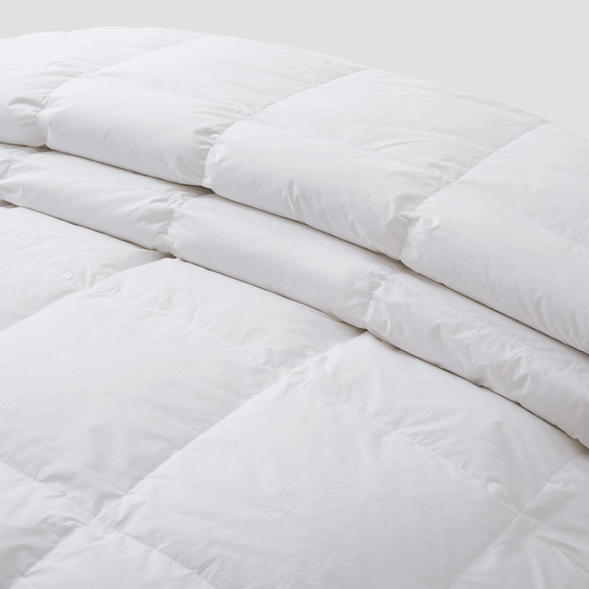 Unikome 300TC Cotton Cover All-Season Goose Feather Fiber Comforter, Hotel Collection Comfort