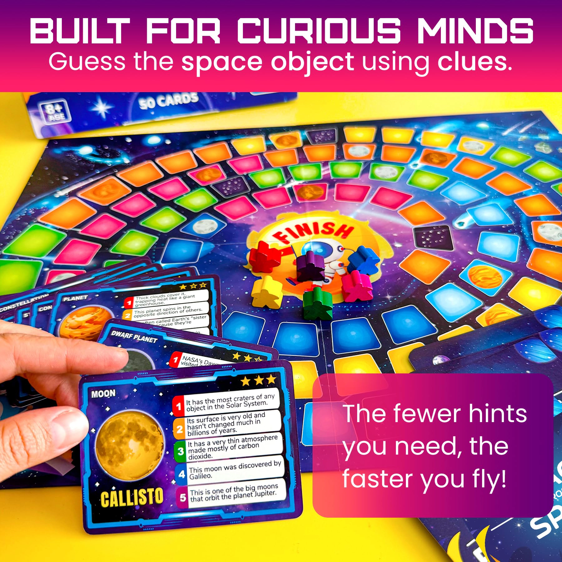 QUOKKA Educational Board Games for Kids & Families, Geography, Space USA Learning Activities