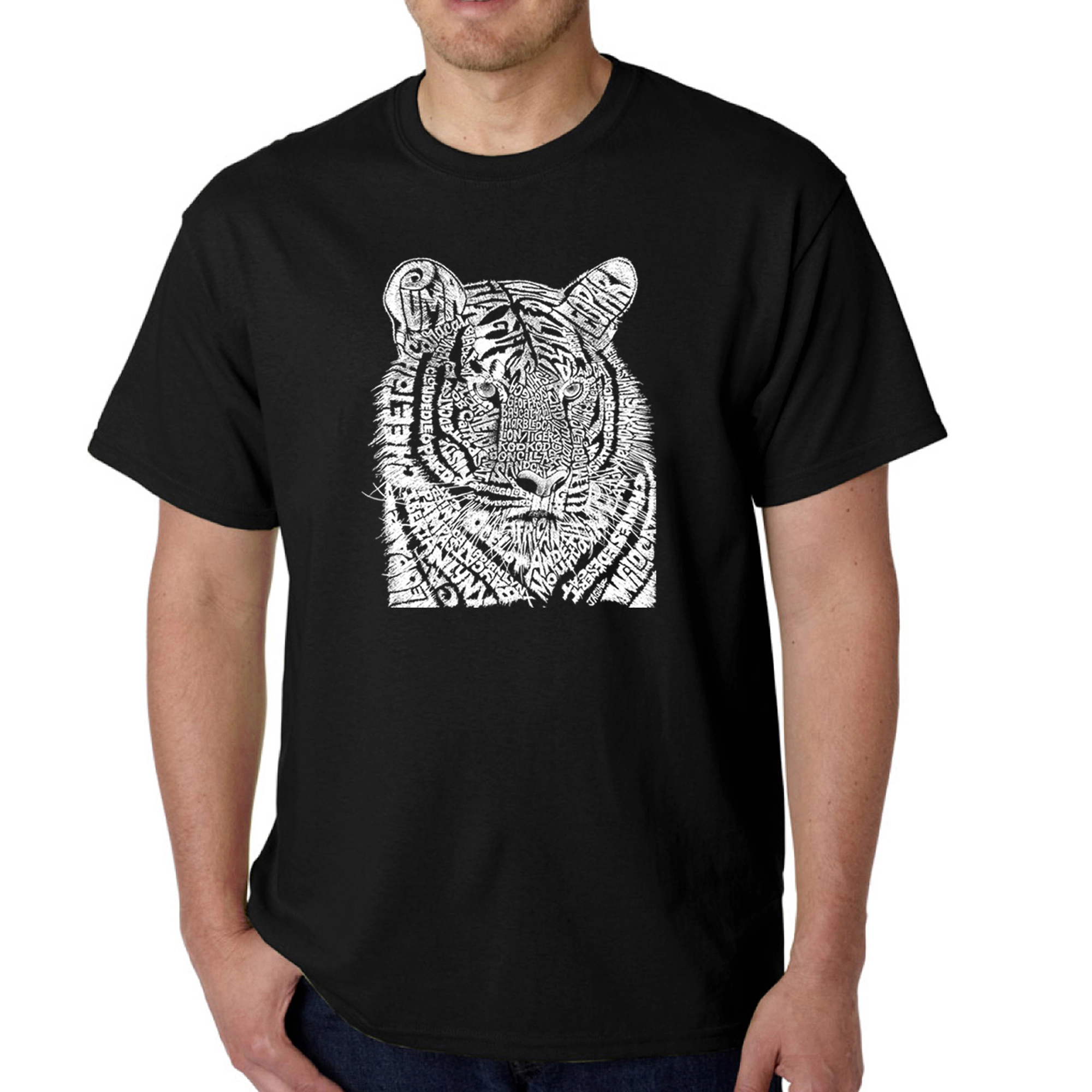 LA Pop Art Men's Word T-Shirt - Big Cats