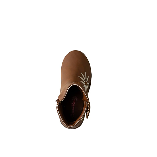 Pixie Bloom Toddler Girls Fringe Embroidered Rhinestone Boots