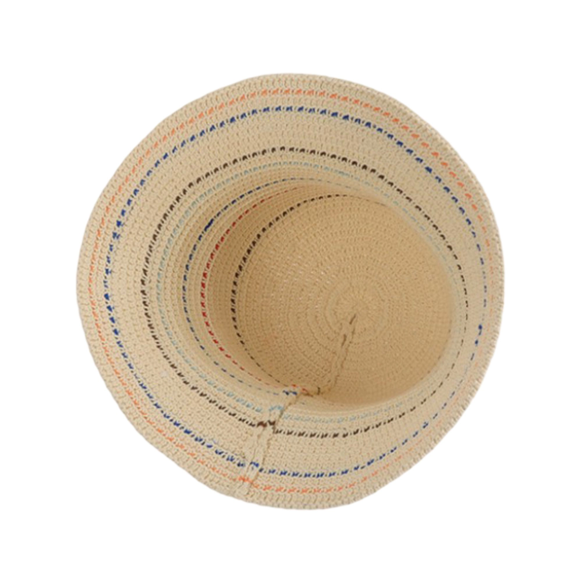 Anna-Kaci Womens Straw Bucket Hat Breathable Woven Sun Lightweight Packable Summer Beach