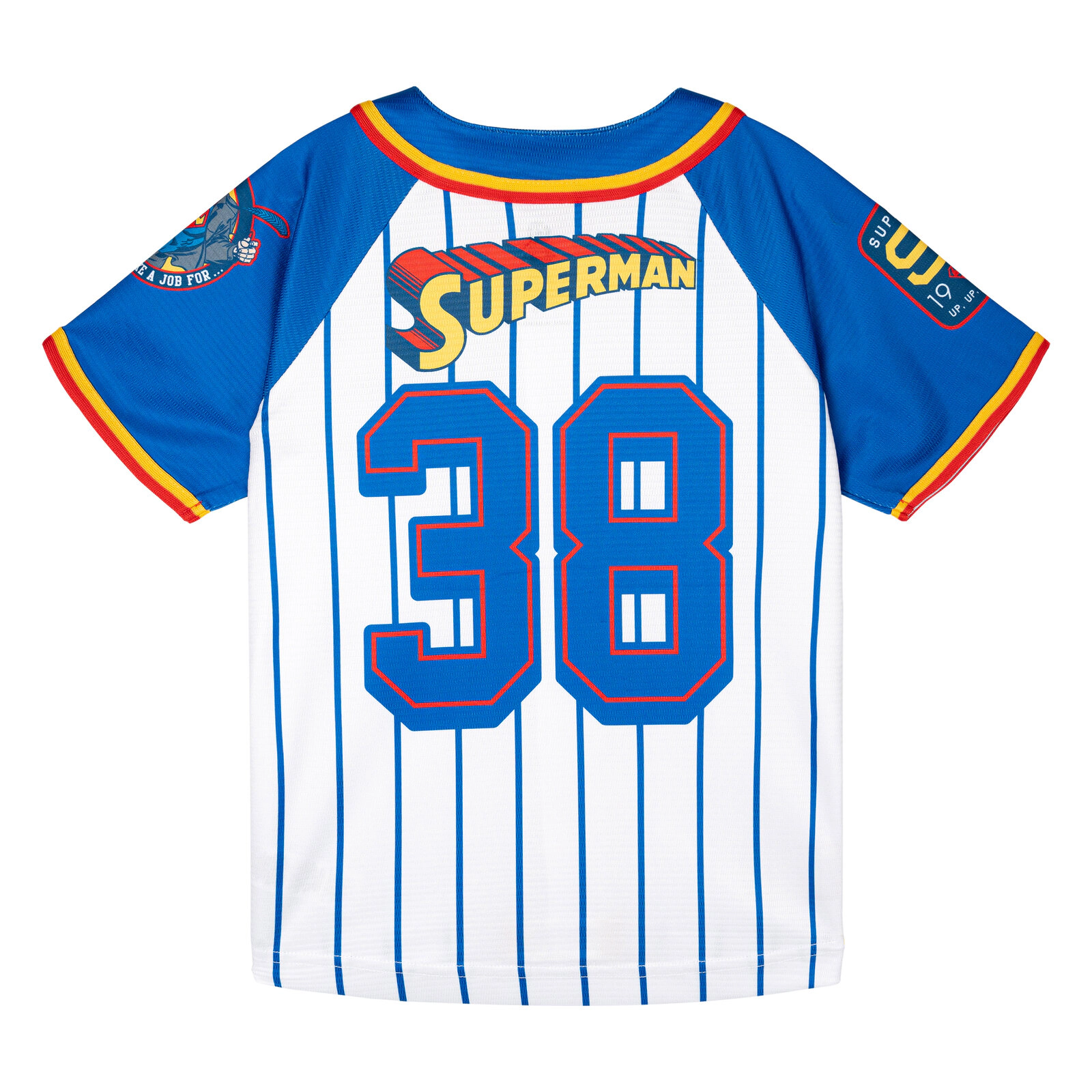 DC Comics Justice League Superman Boys' Athletic Baseball Jersey