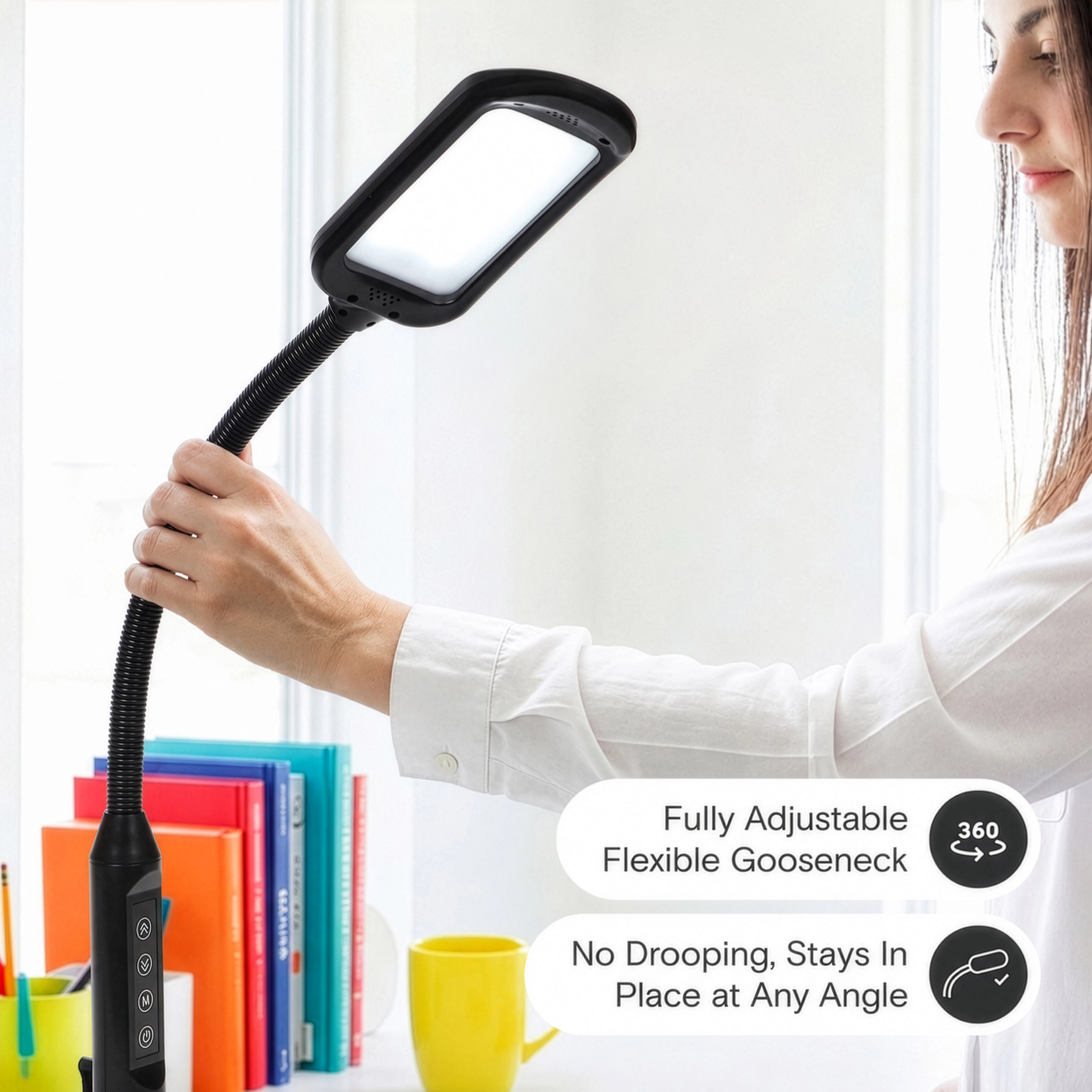 Brightech Litespan 2 in 1 Gooseneck Floor Lamp