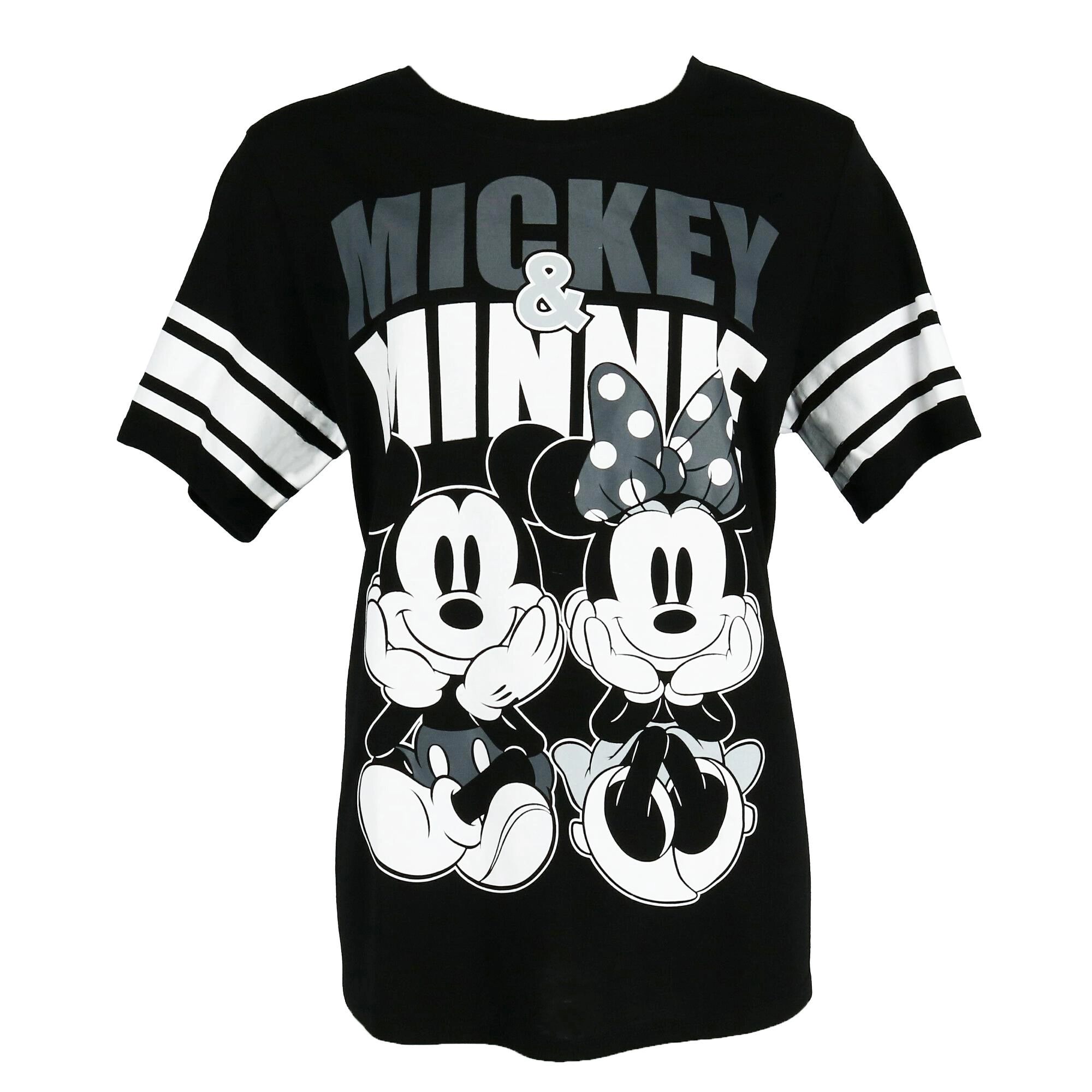 Disney Women's Plus Mickey and Minnie Mouse Jersey Tee