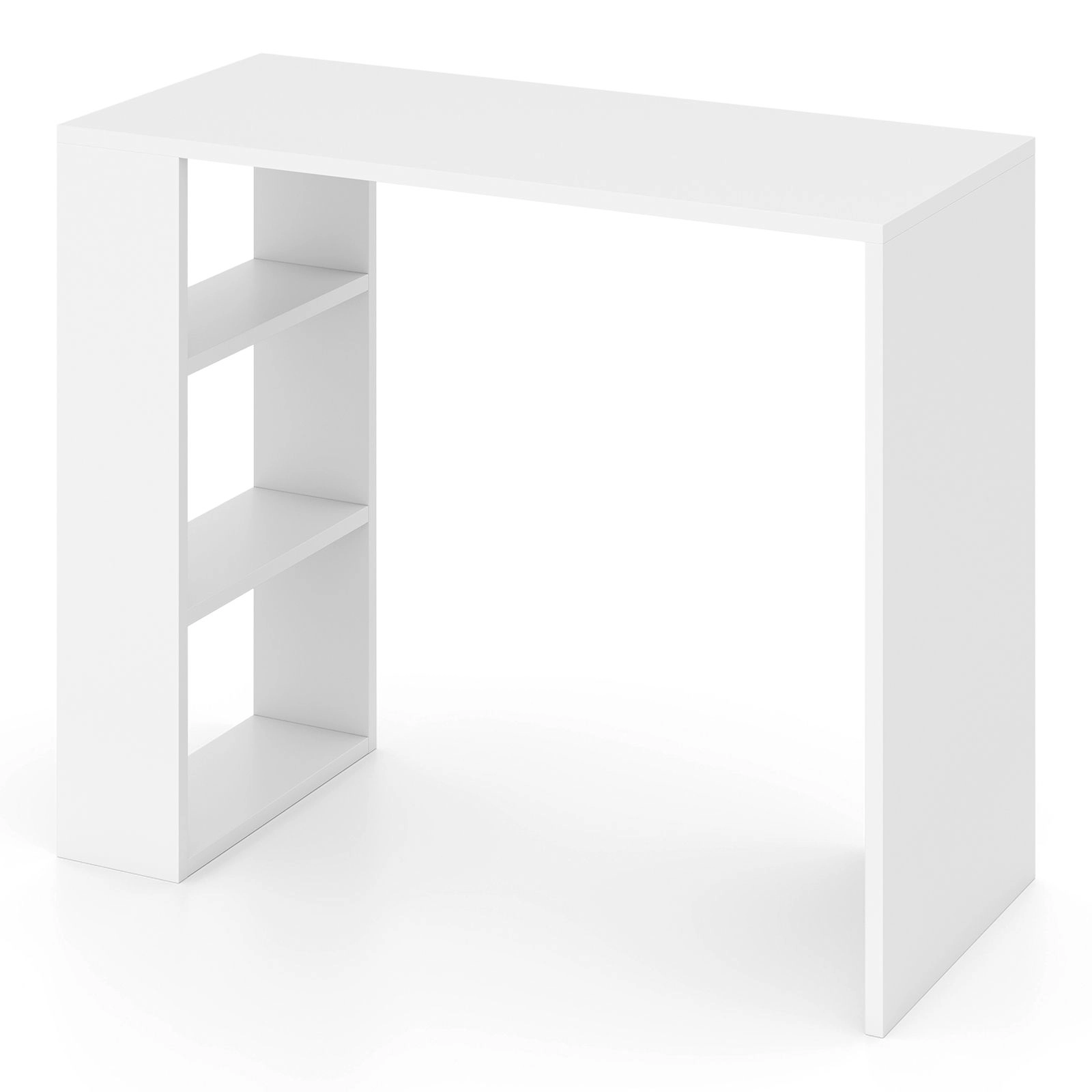 SlickBlue 36 Inch Compact Computer Desk with 3 Storage Shelves