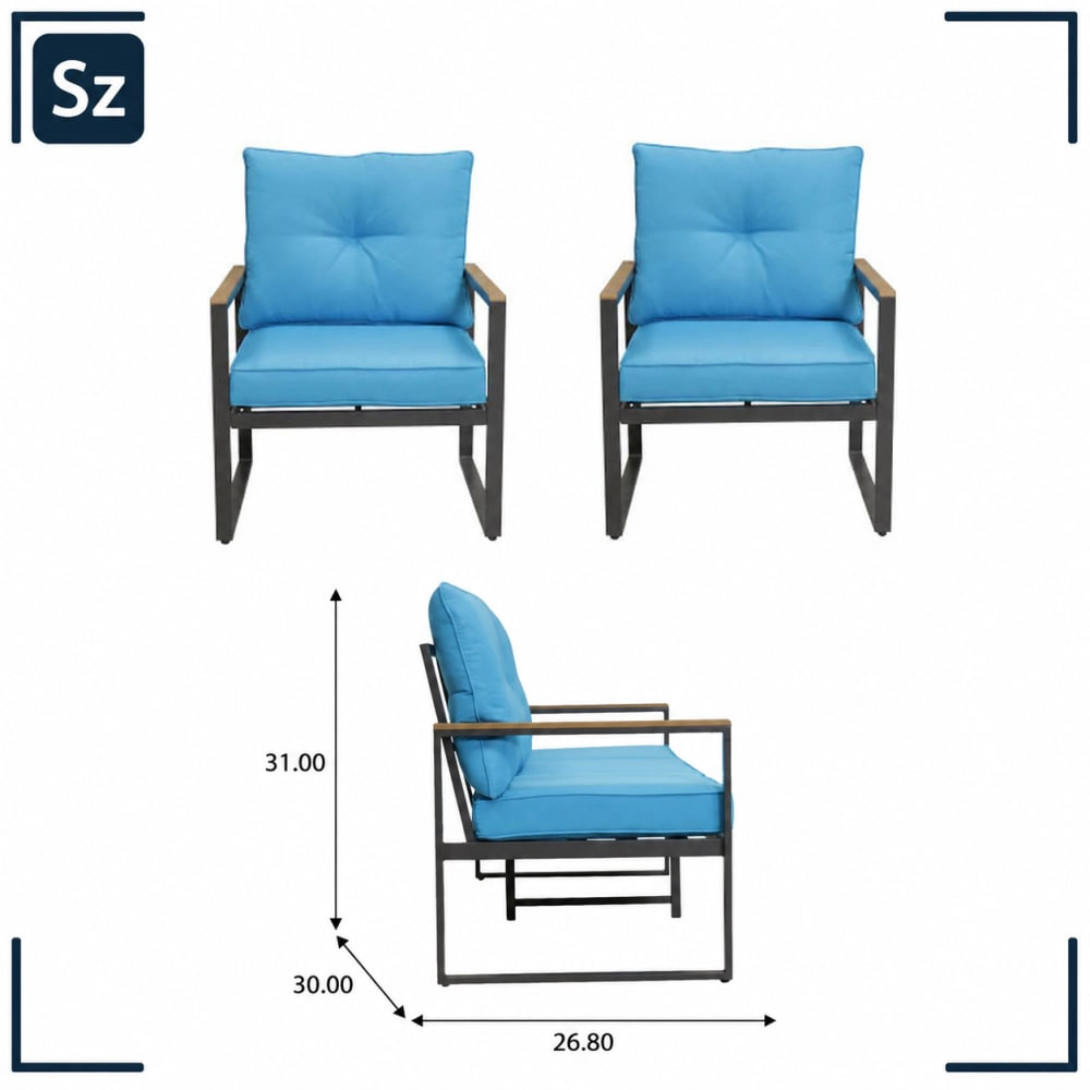 WOW PIONEER Steel Frame Patio Chair